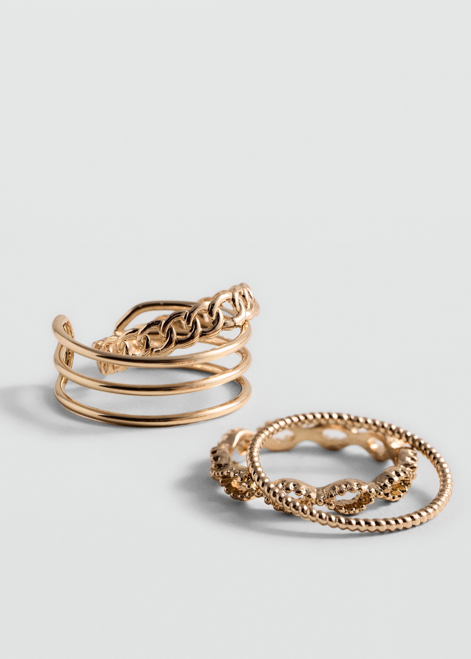 Lot bagues combinées