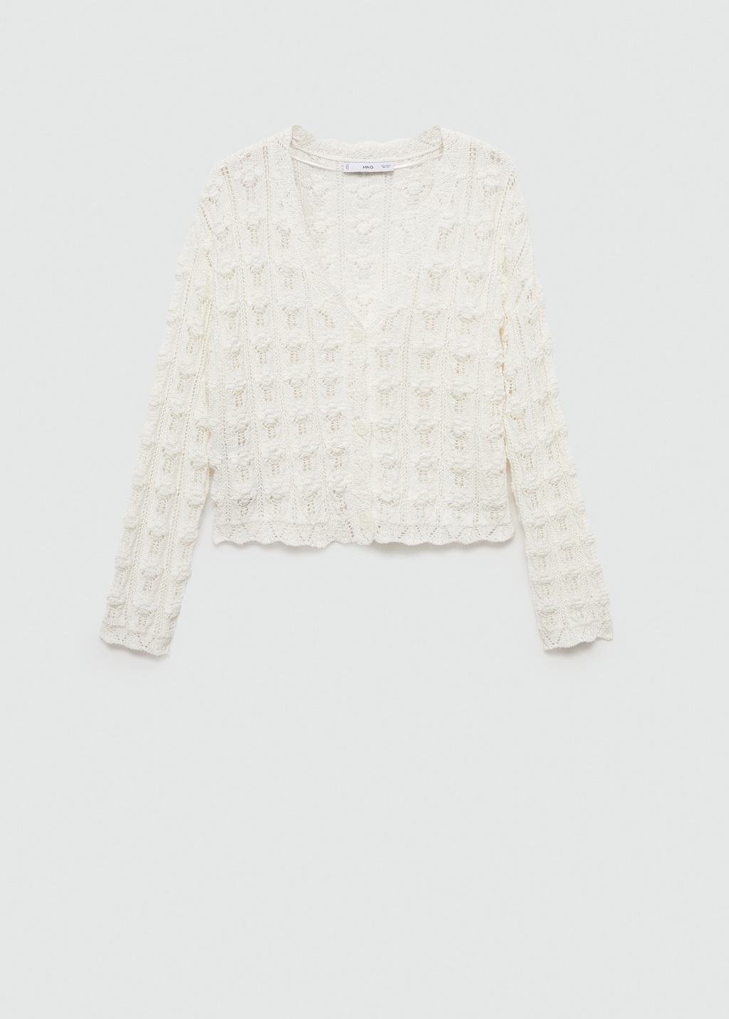 Crochet knitted cardigan