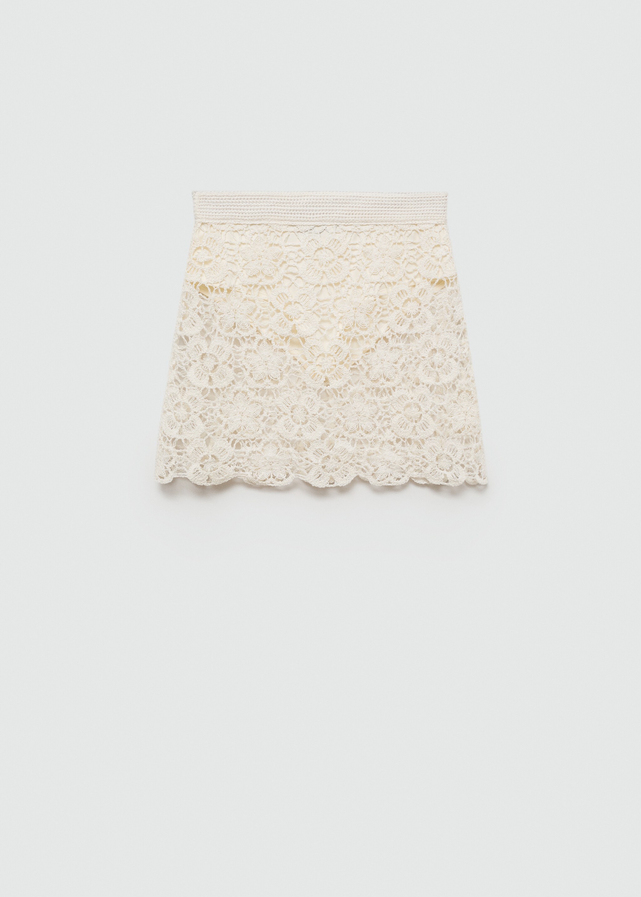 Minifalda crochet flores - Artículo sin modelo