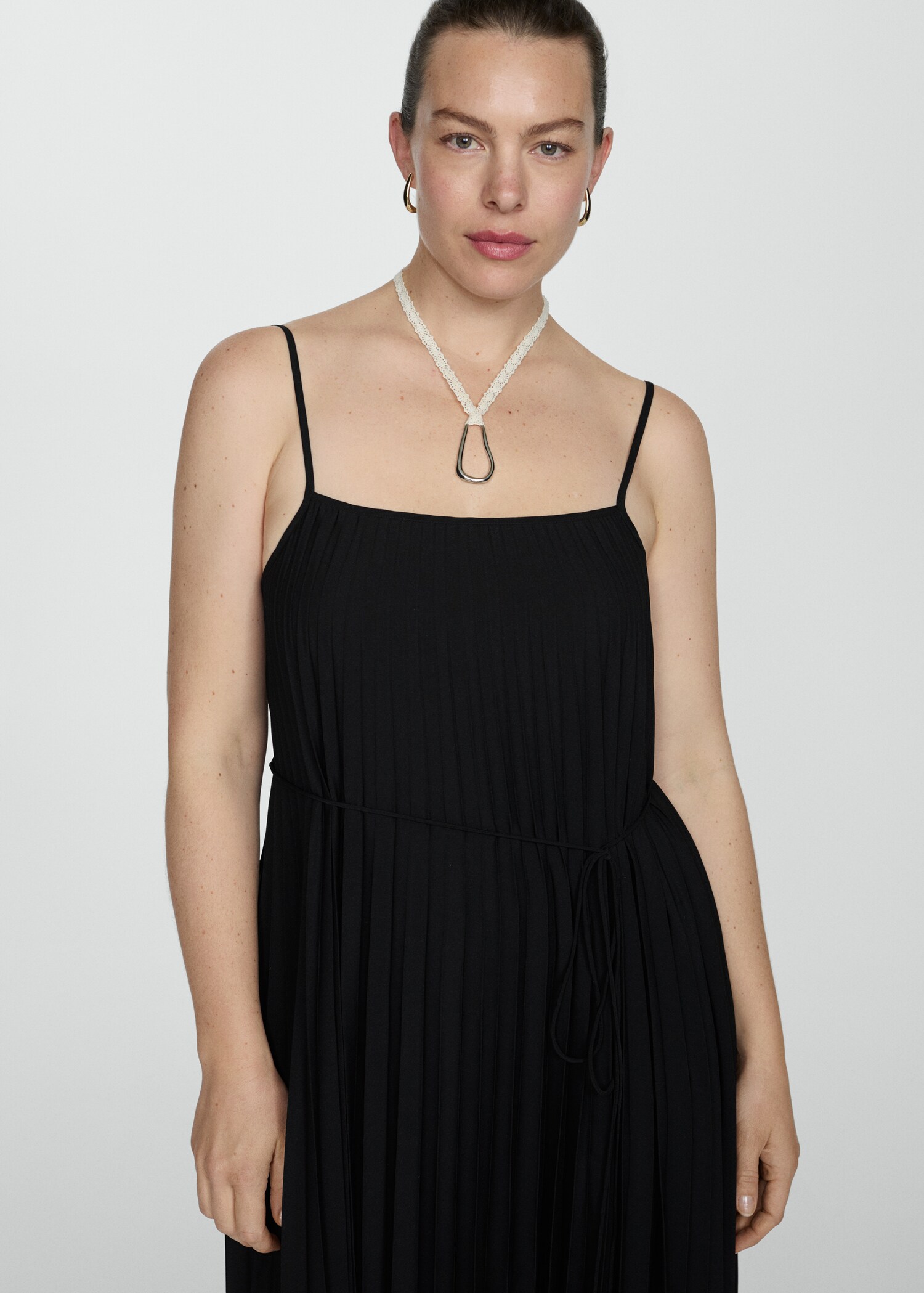 Vestido plisado lazo - Detalle del artículo 5