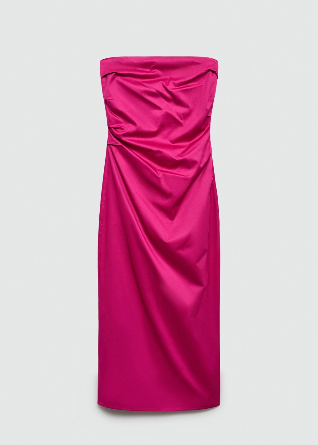 Robe bustier drapee