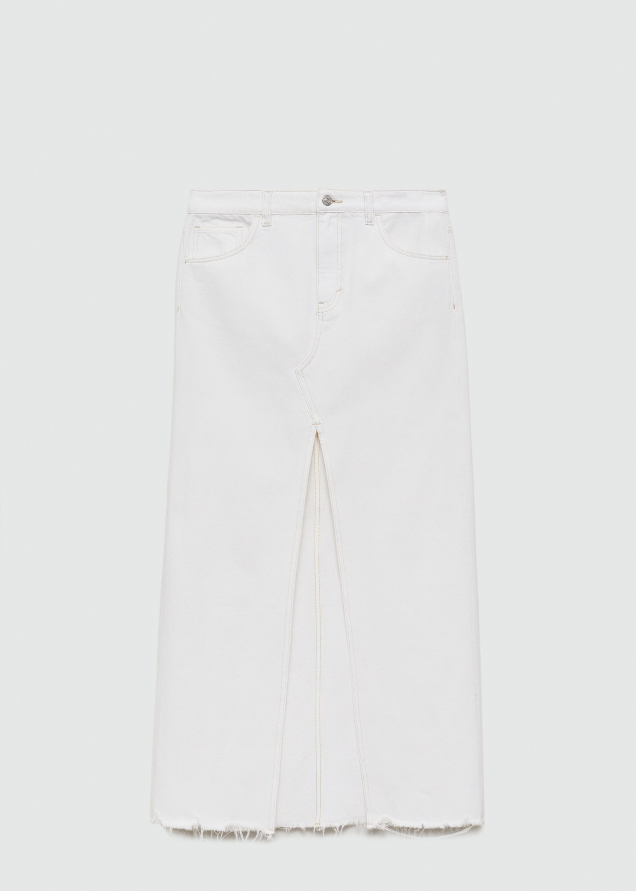 Slit denim skirt - Article without model