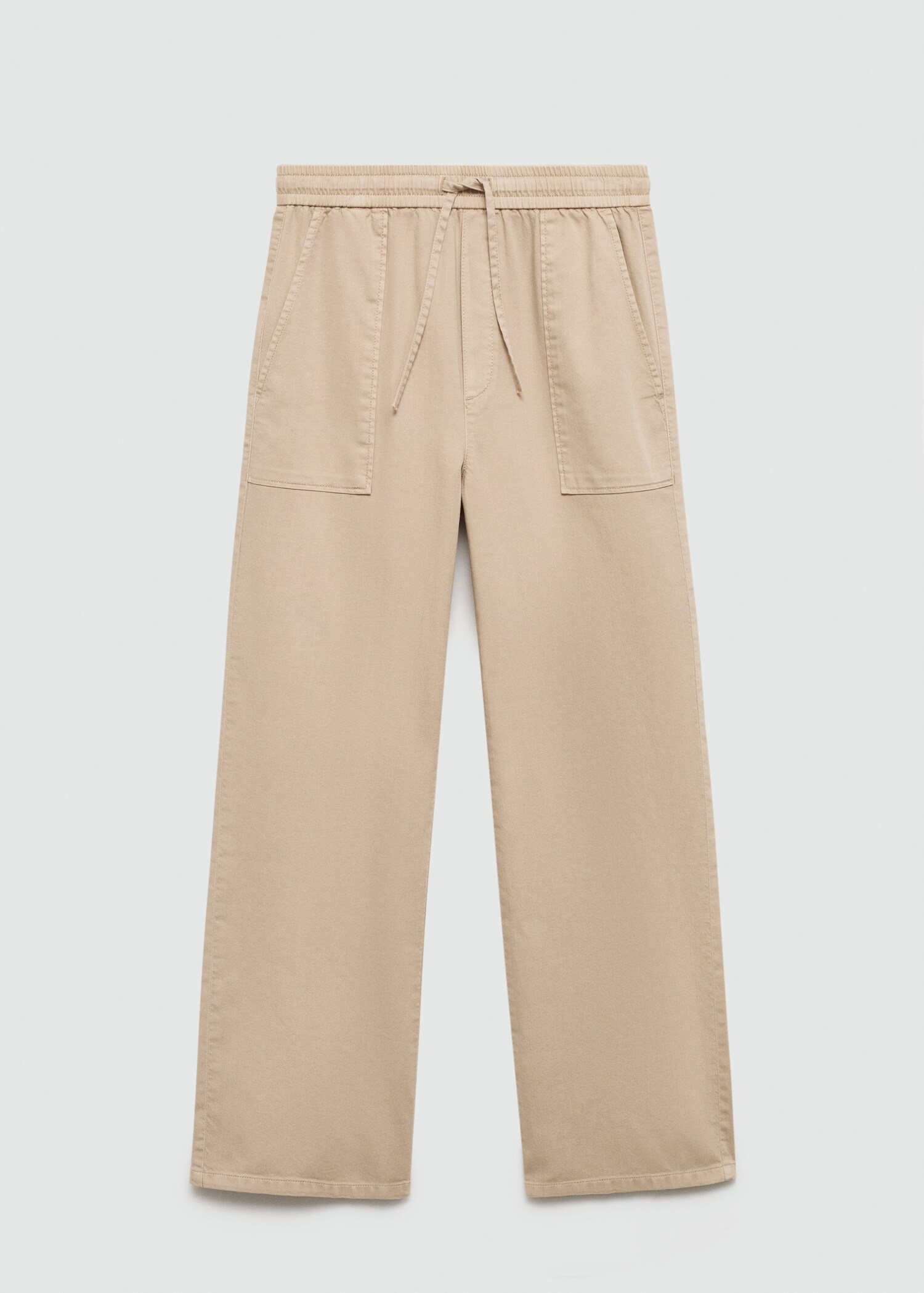Elastic waist cotton pants - Article without model