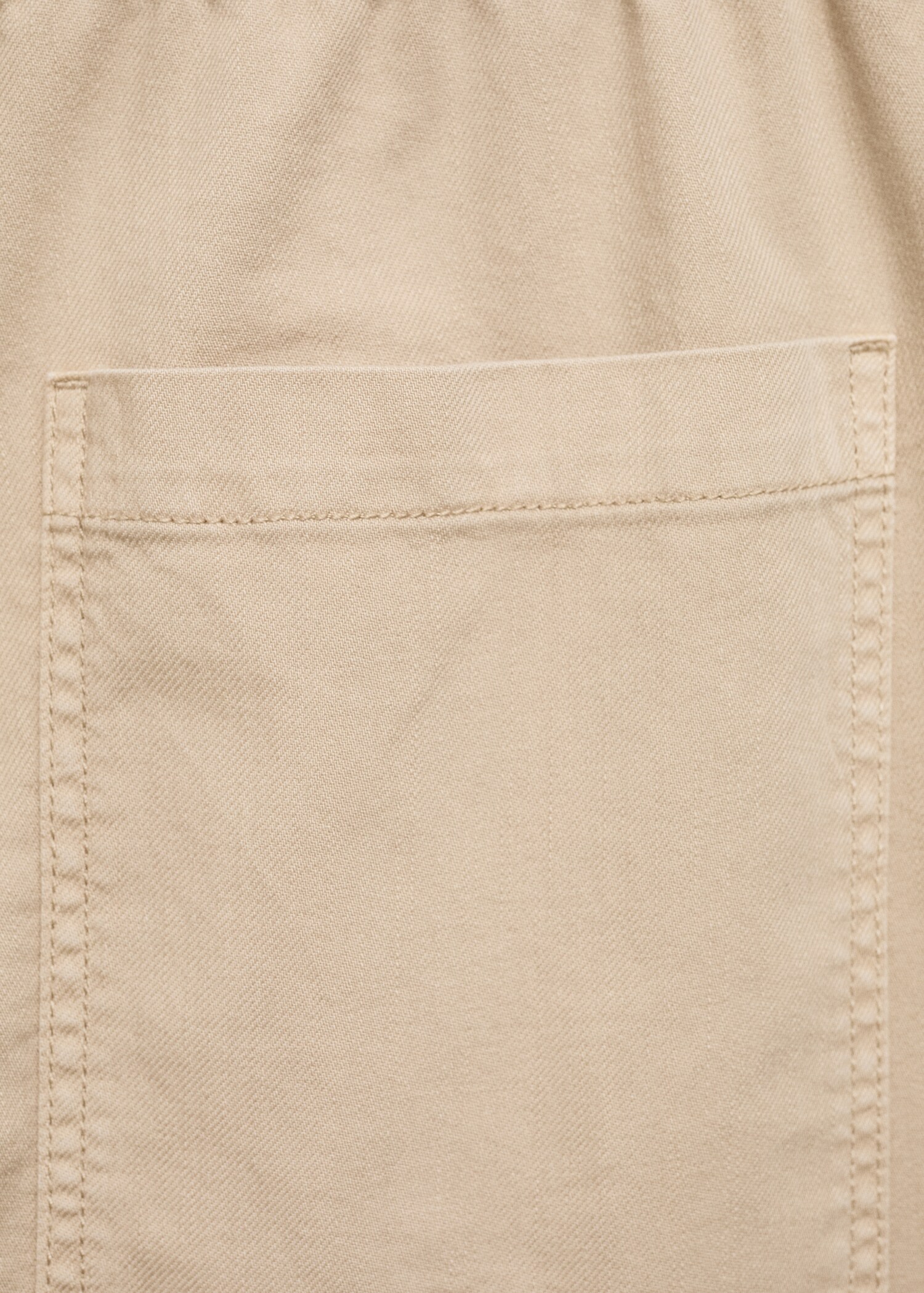 Elastic waist cotton pants - Details of the article 0
