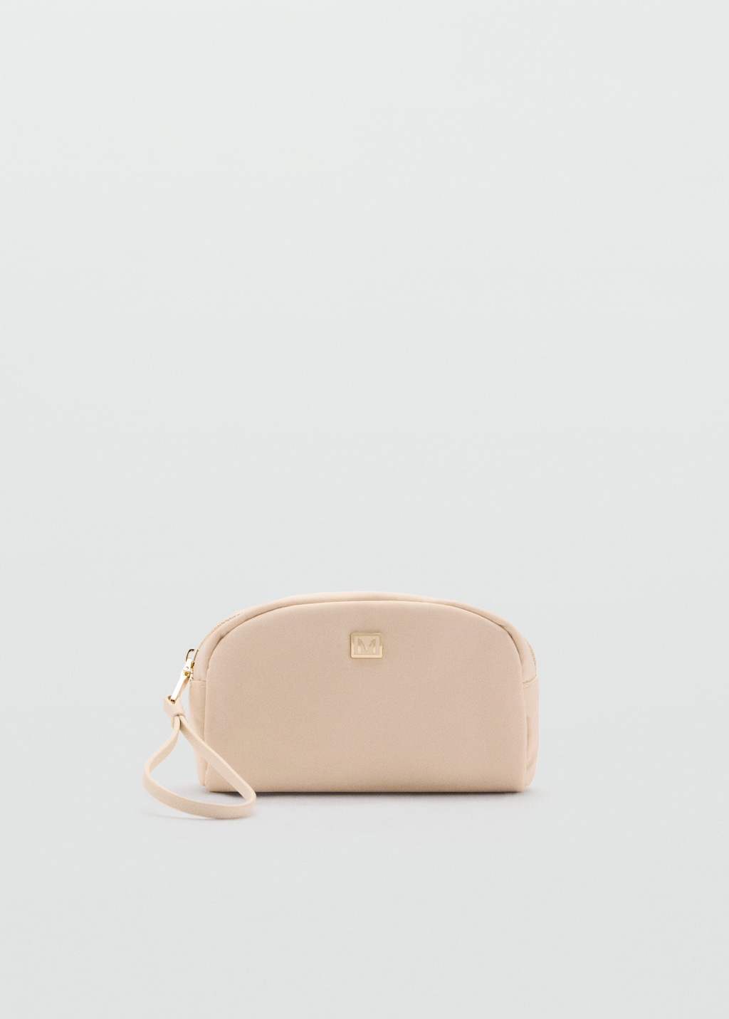 Zipped toiletry bag with logo