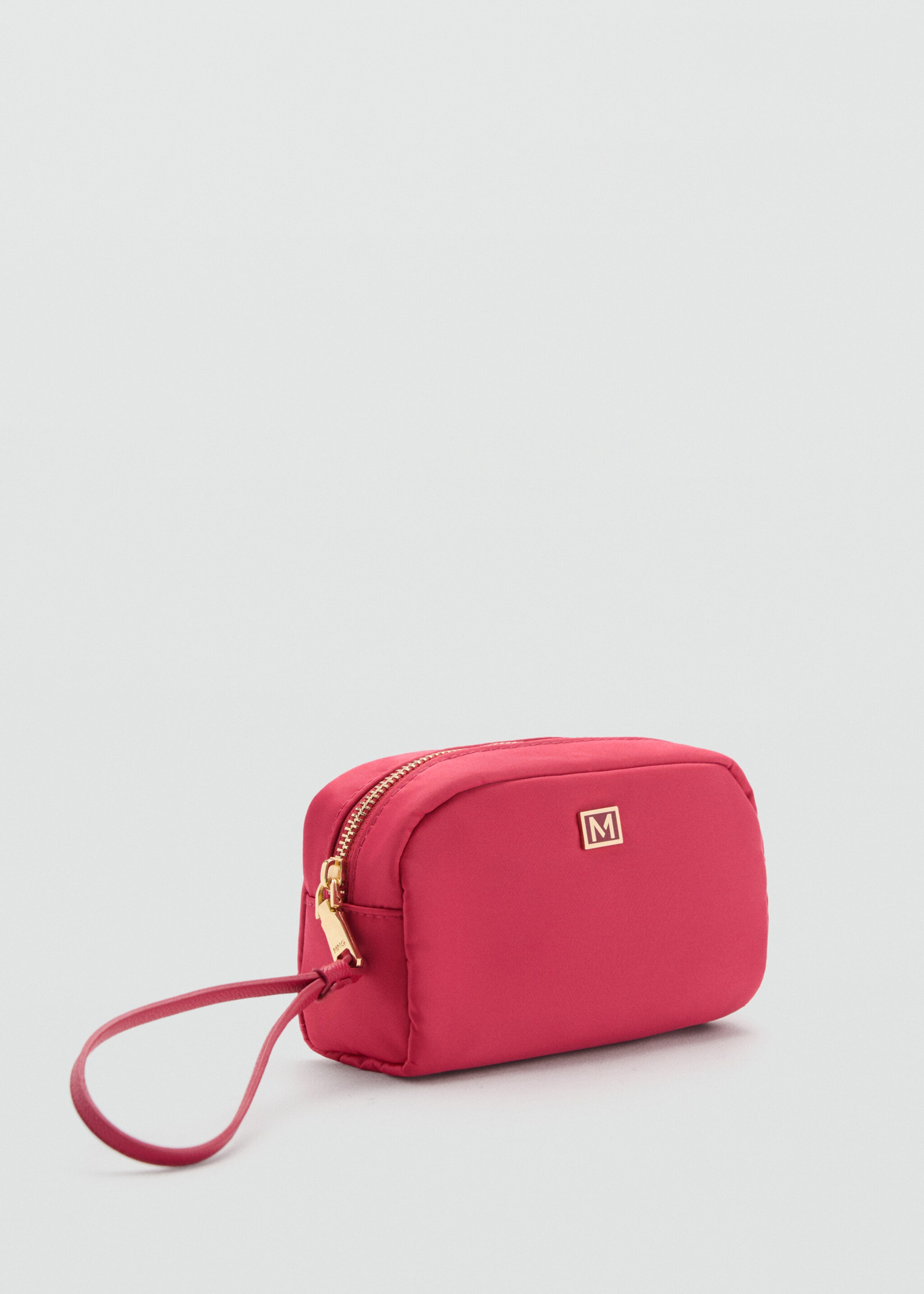 Zipped toiletry bag with logo - Medium plane