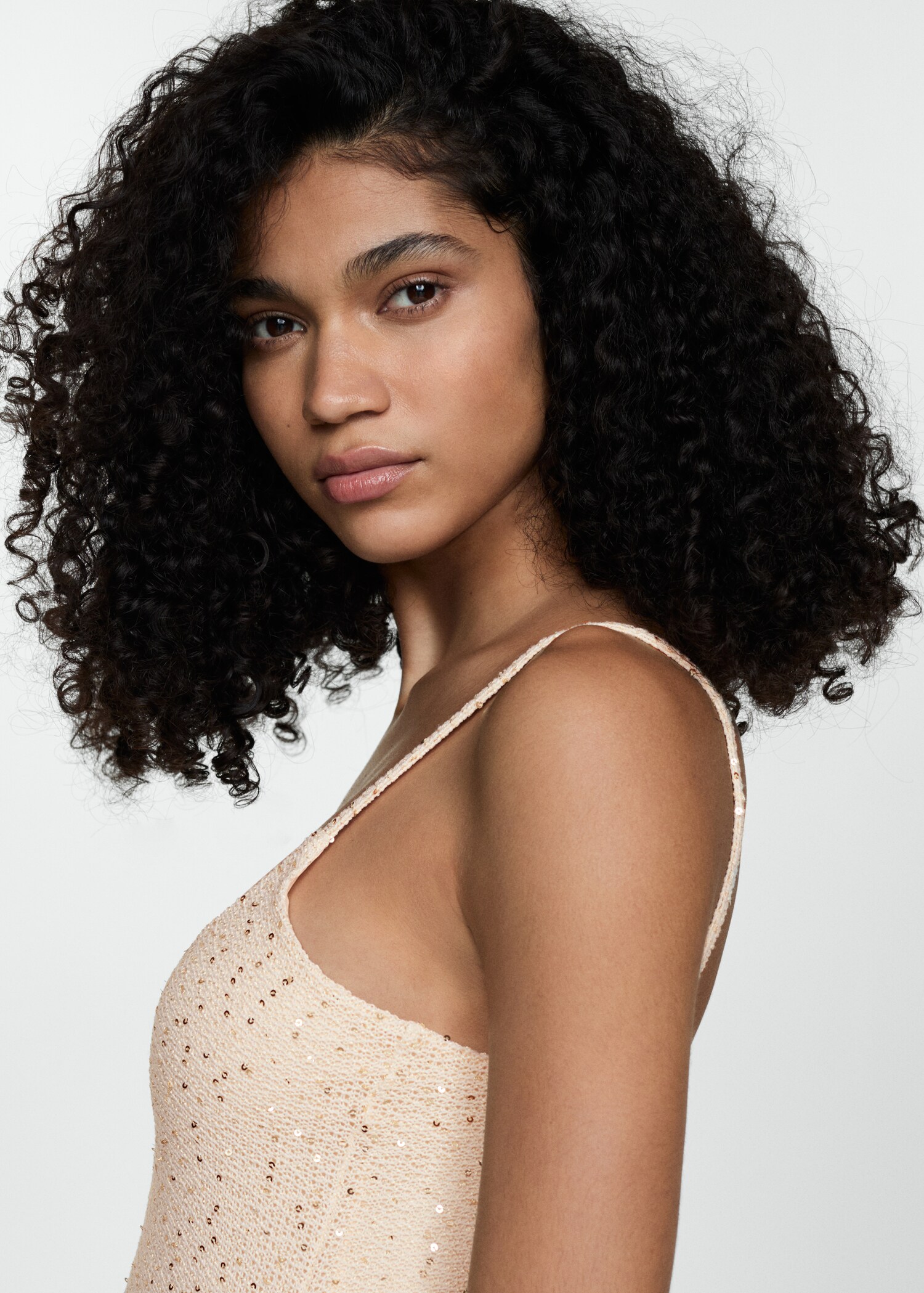 Robe courte ajustée sequins - Détail de l'article 1