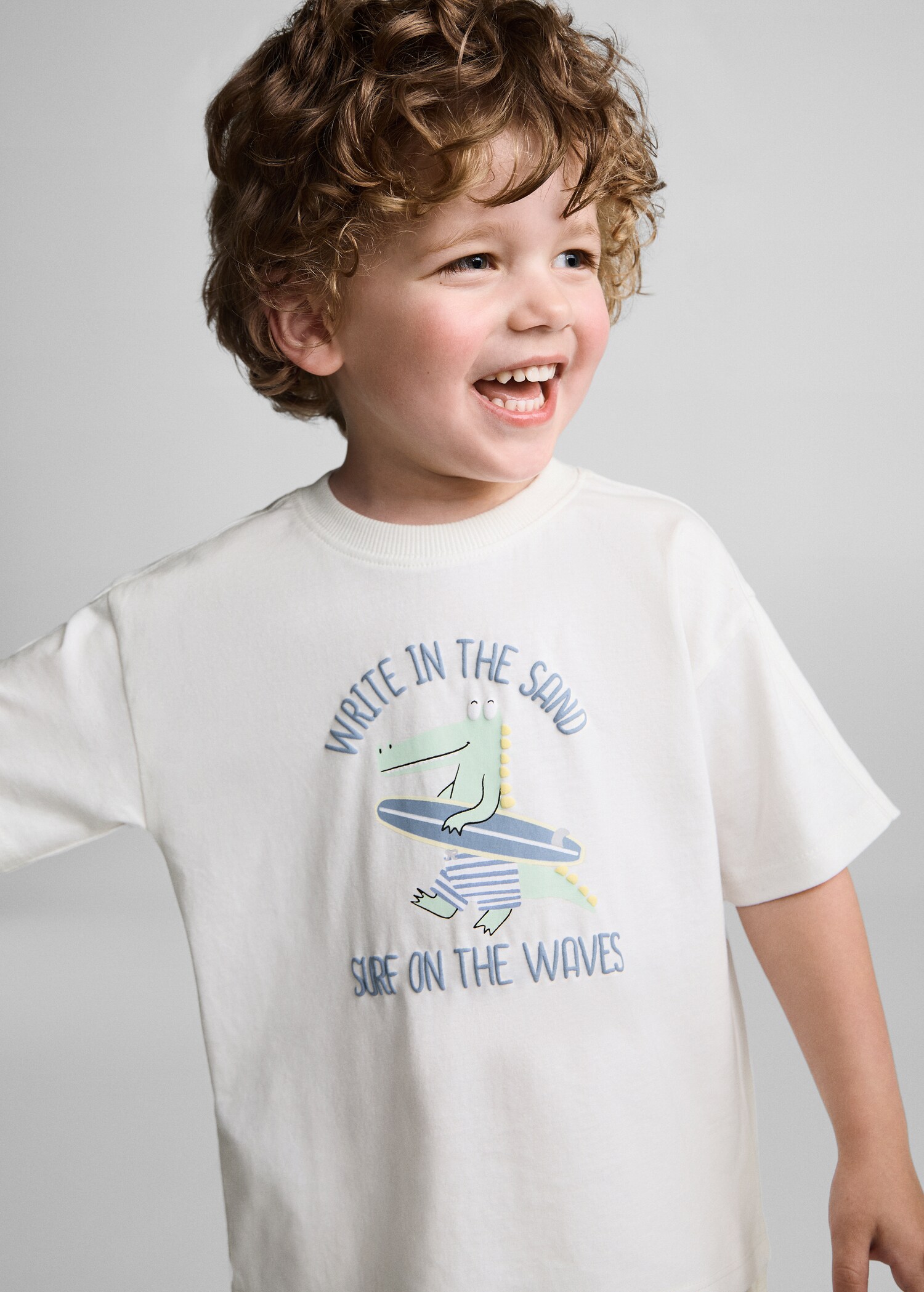Surf printed t-shirt - Details of the article 1