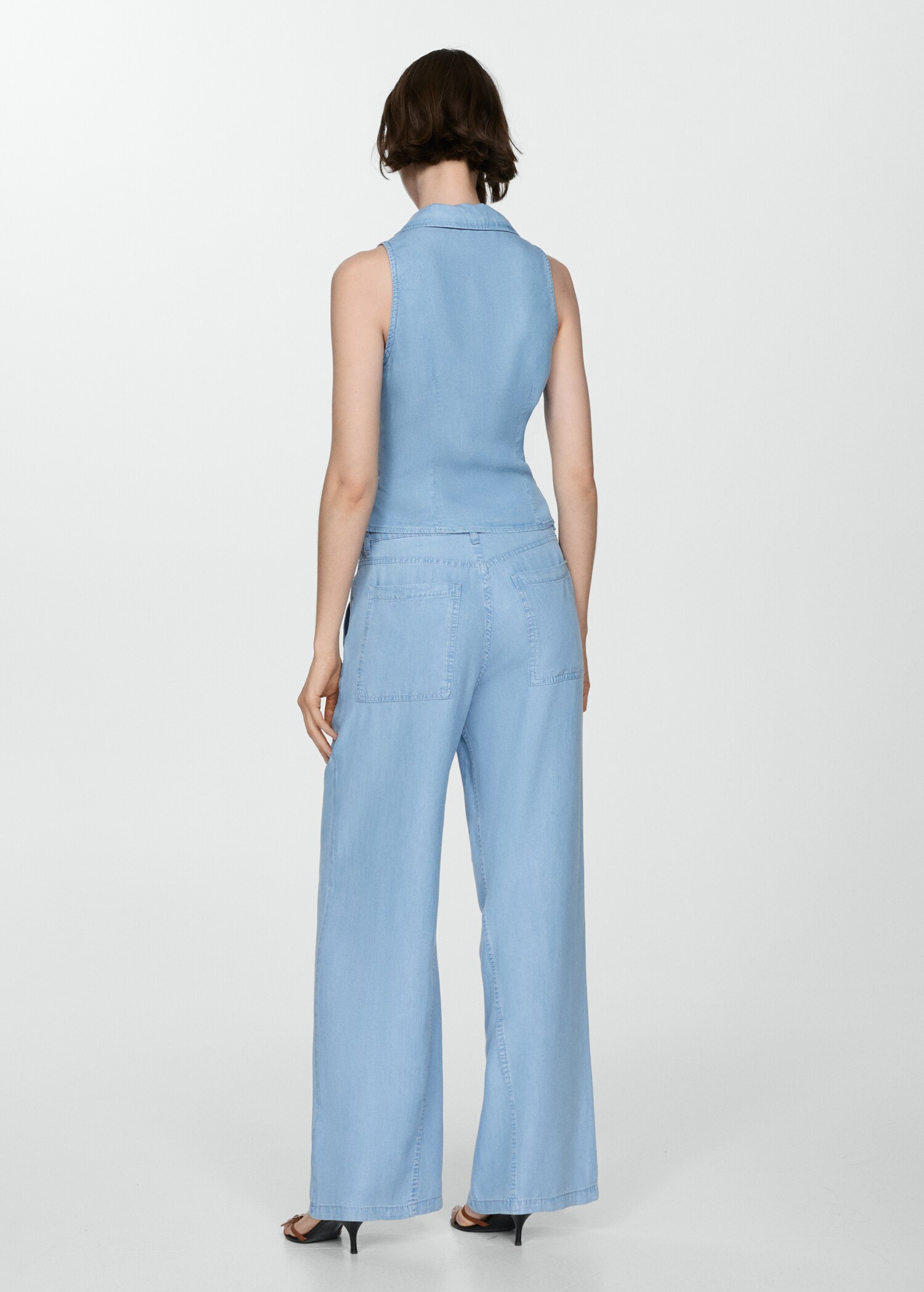 Pantalon wideleg Lyocell - Verso de l’article