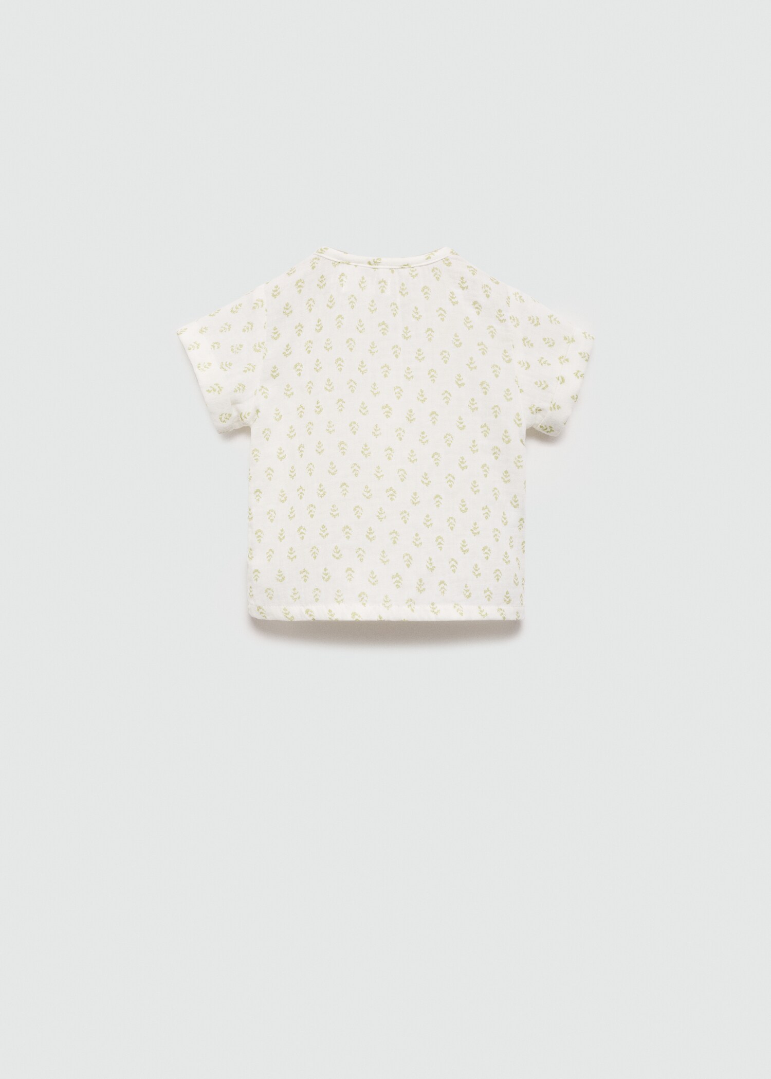 Printed cotton-blend T-shirt - Reverse of the article