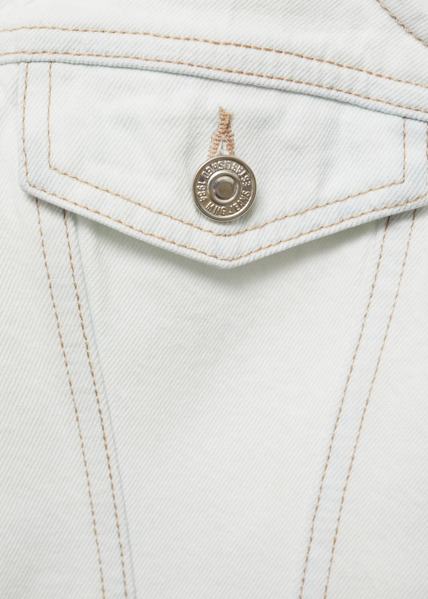 Crop-Jeansweste mit Taschen - Detail des Artikels 0