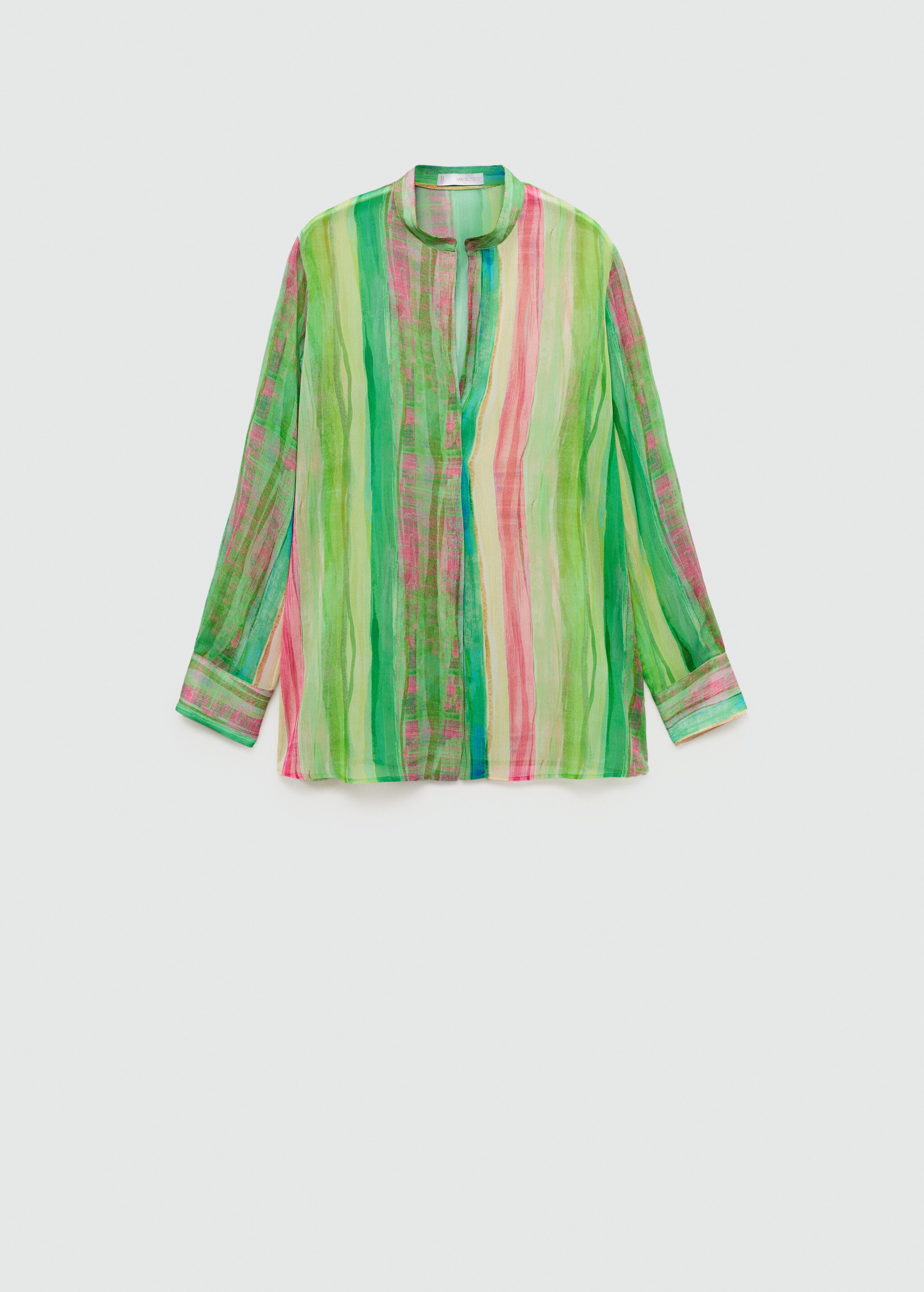 Semi-transparent printed blouse  - Article without model