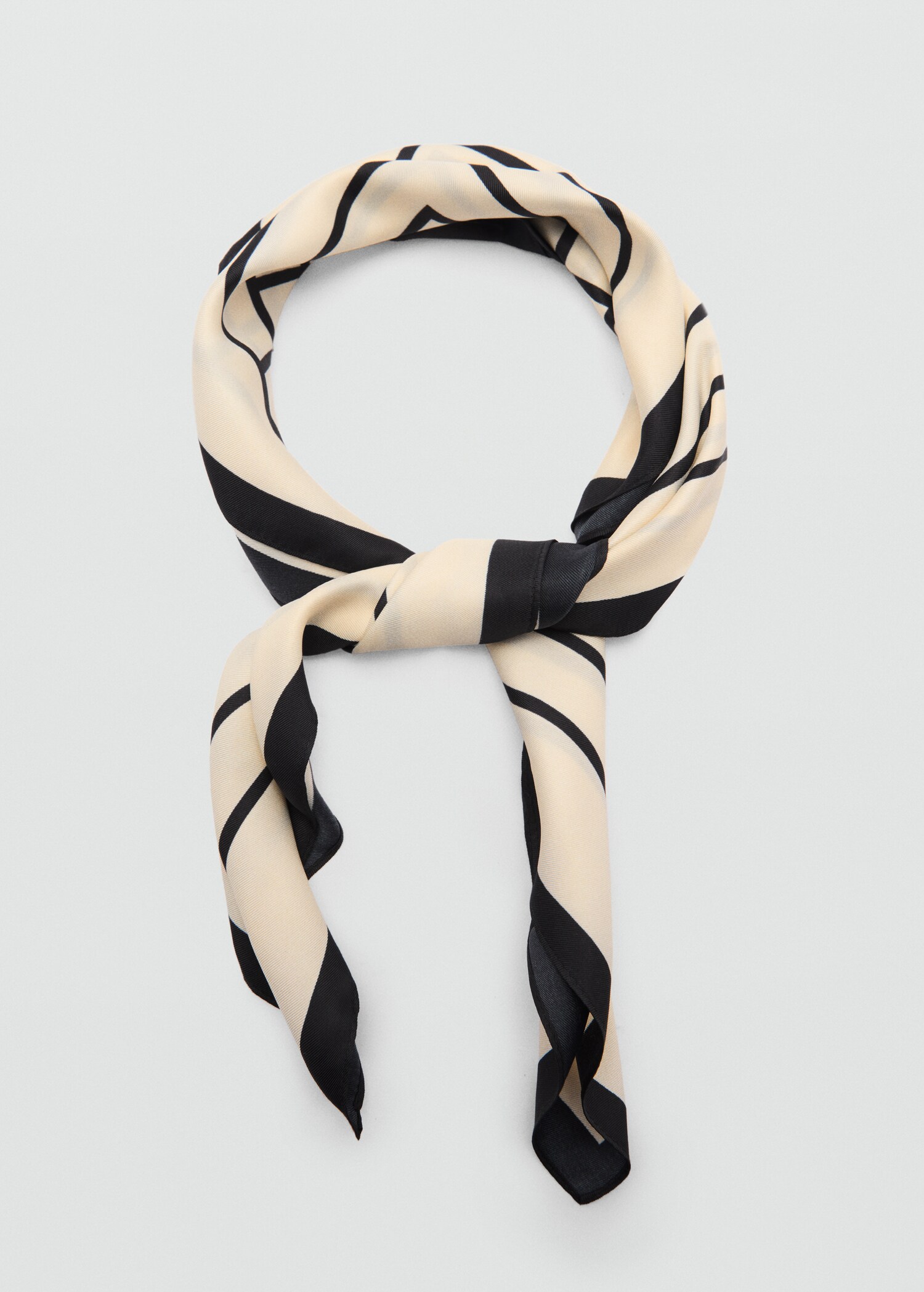 Geometric printed foulard - Medium plane