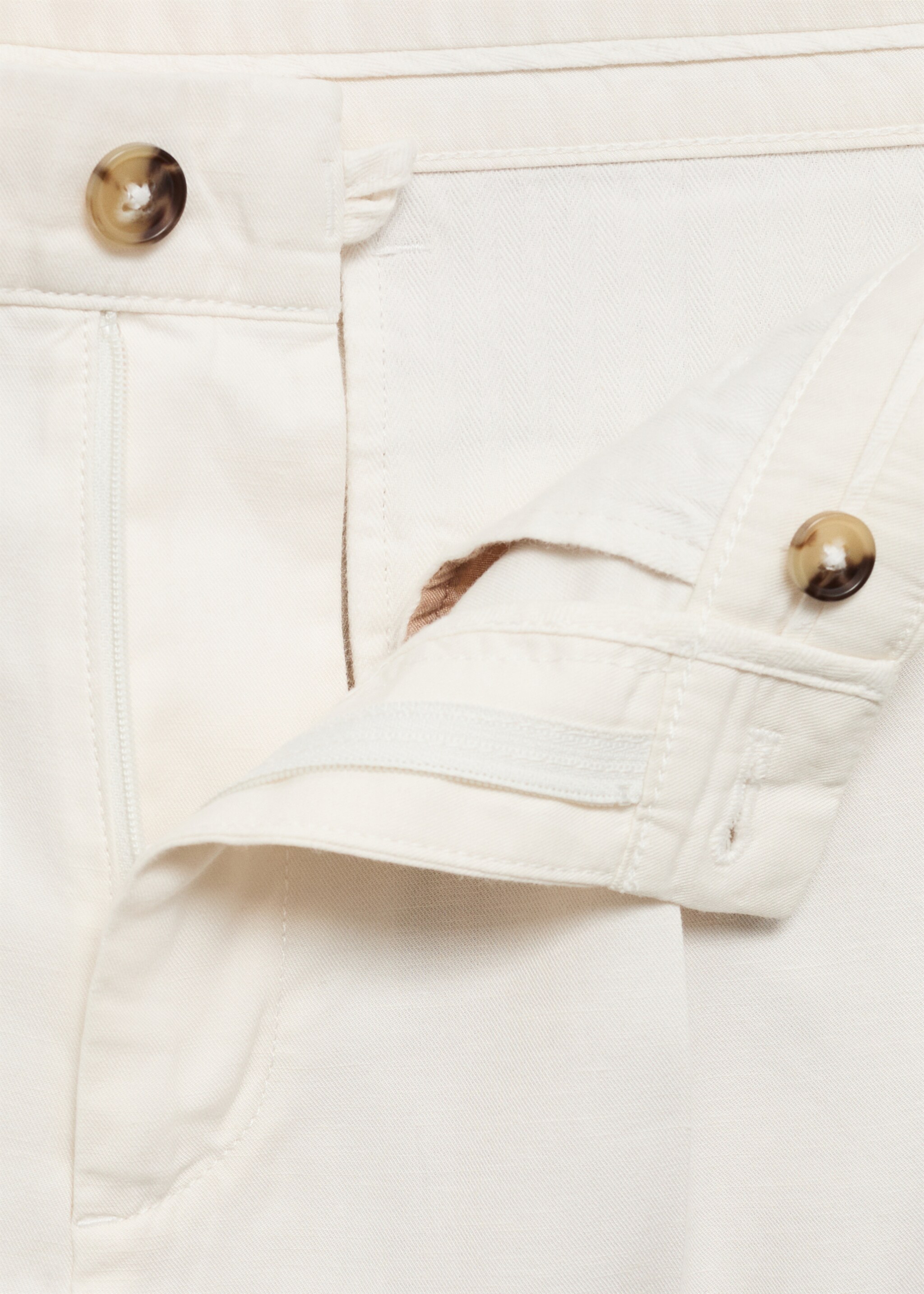 Cotton lyocell pleated trousers - Details of the article 8