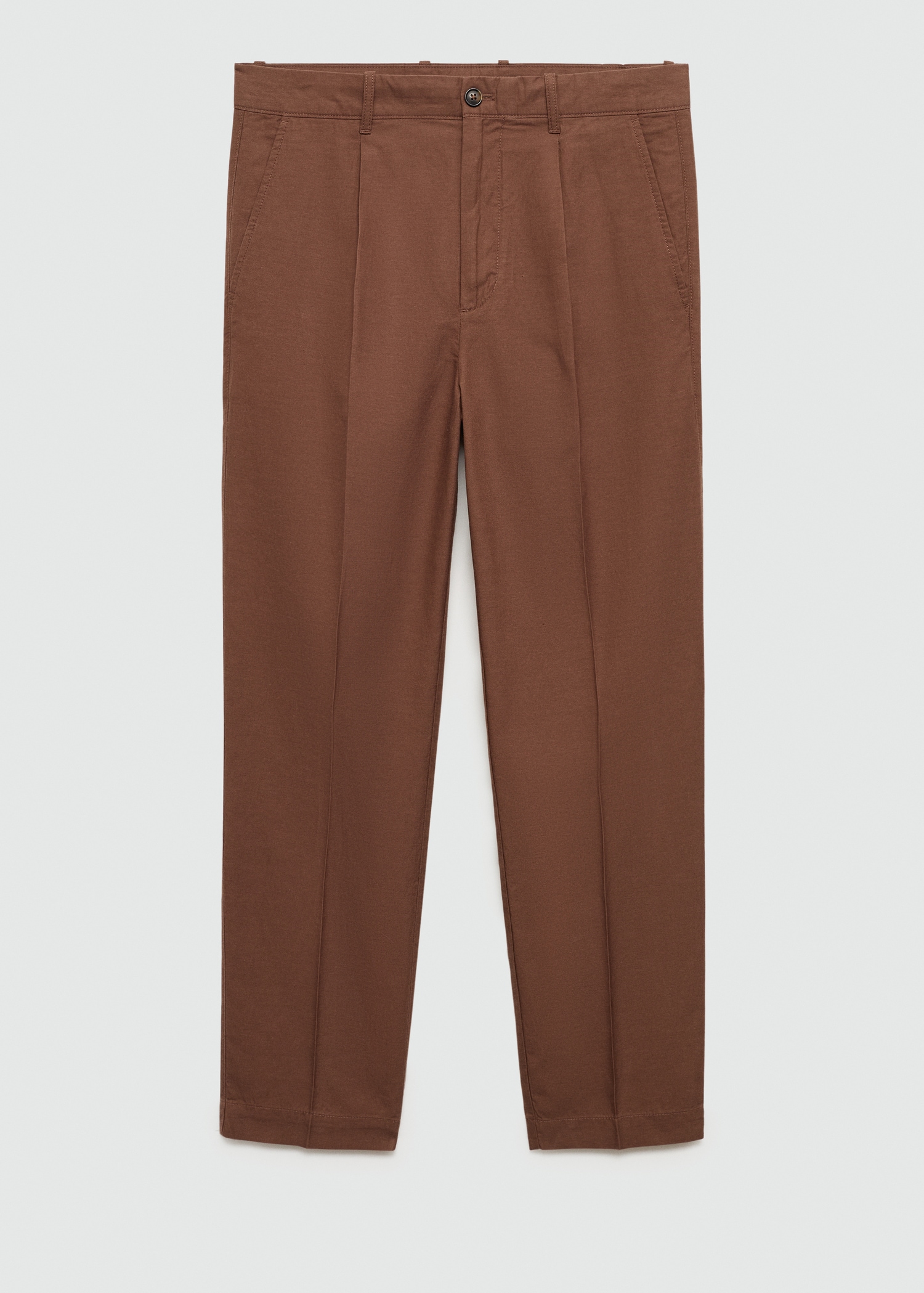 Cotton lyocell pleated pants - Article without model