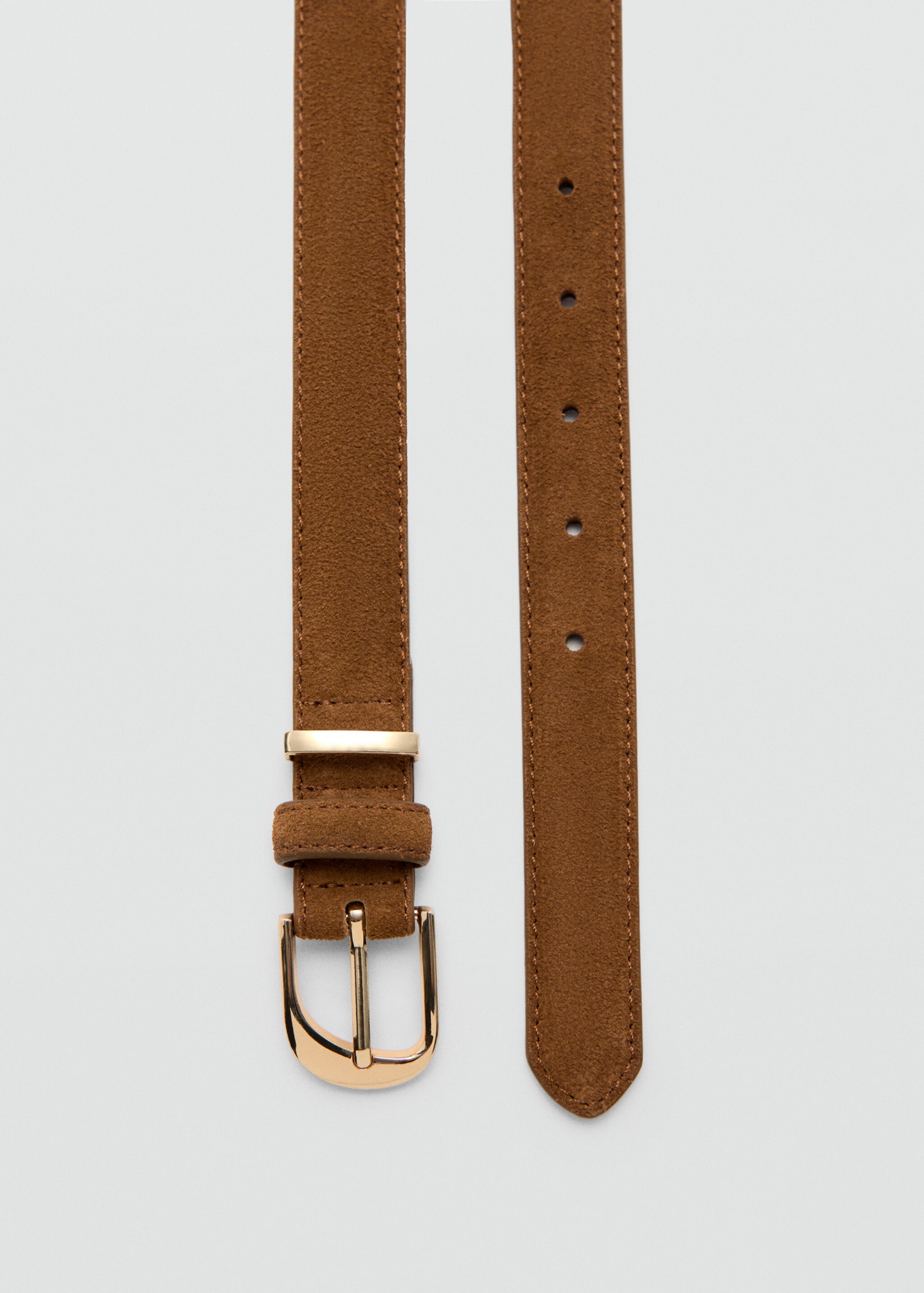 Buckle leather belt - Medium plane