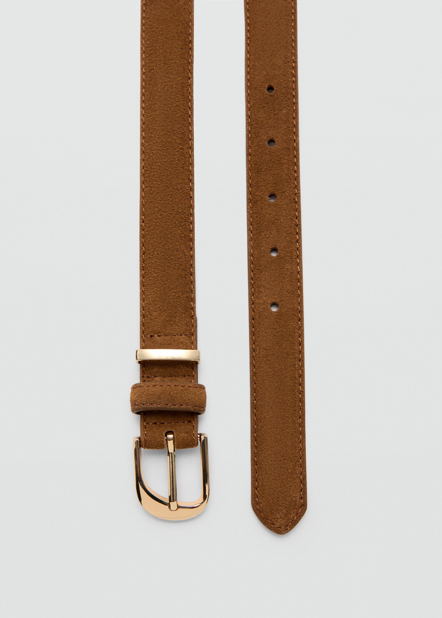 Buckle leather belt - Medium plane