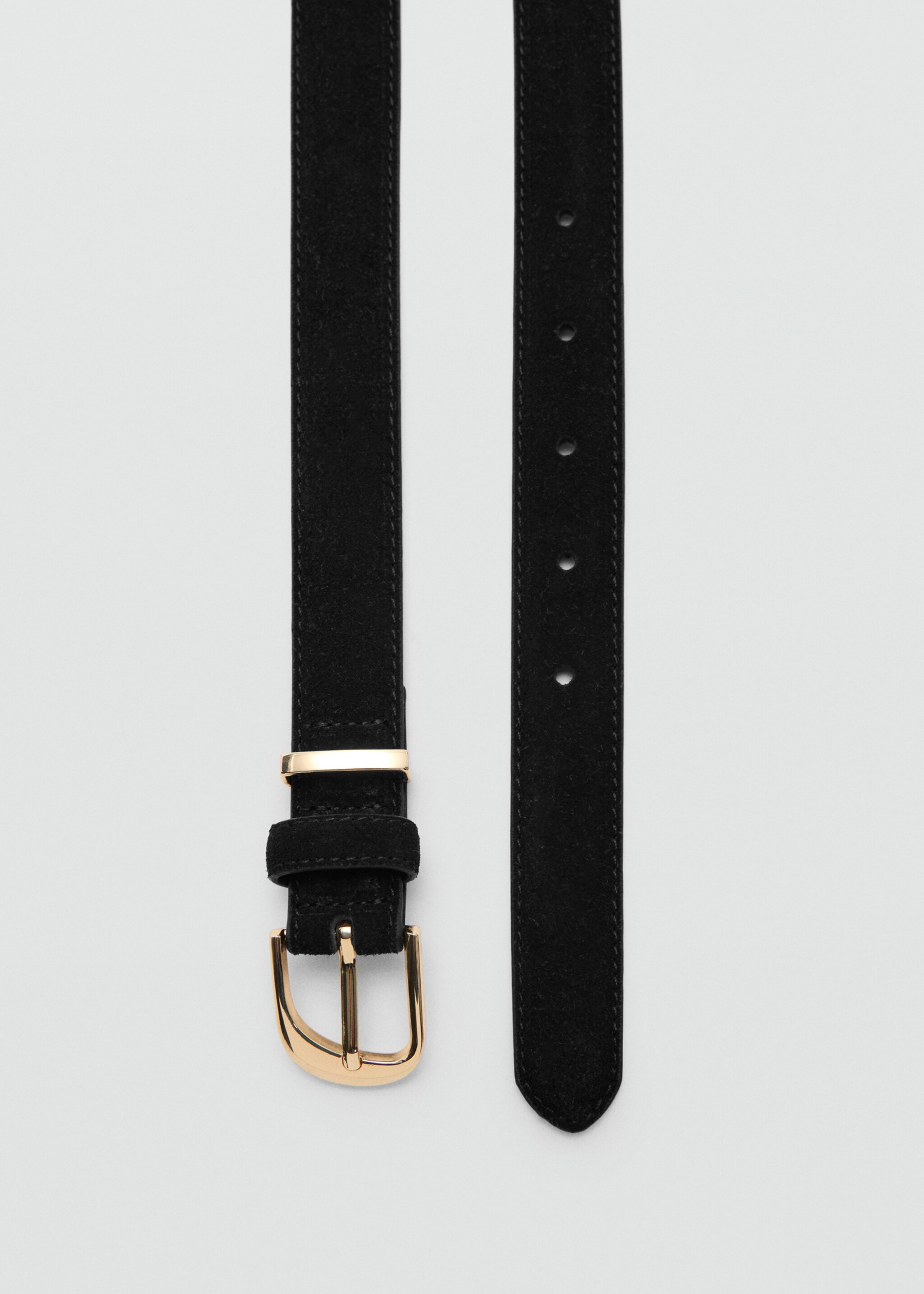 Buckle leather belt - Medium plane
