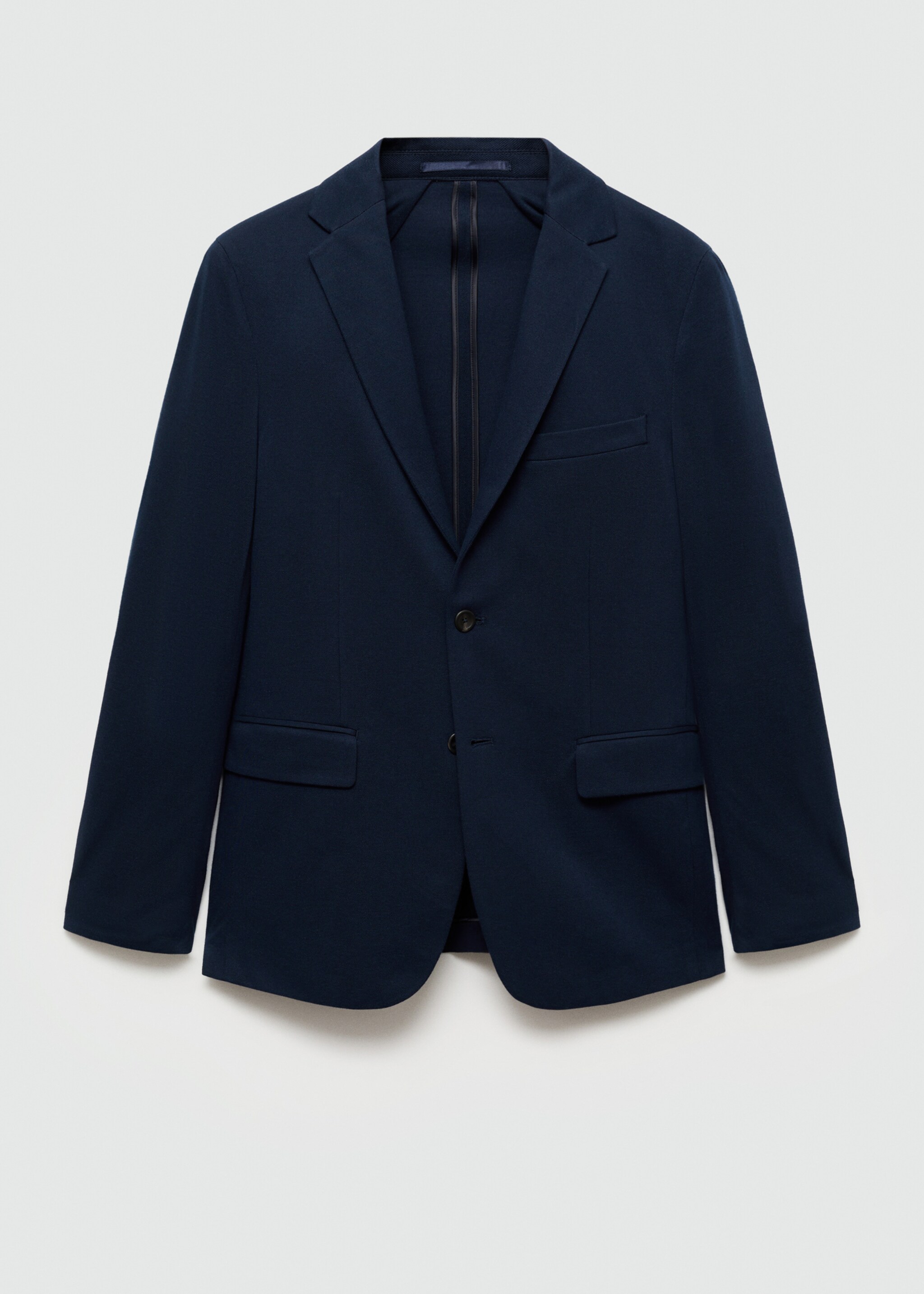 Structured slim fit cotton blazer - Article without model