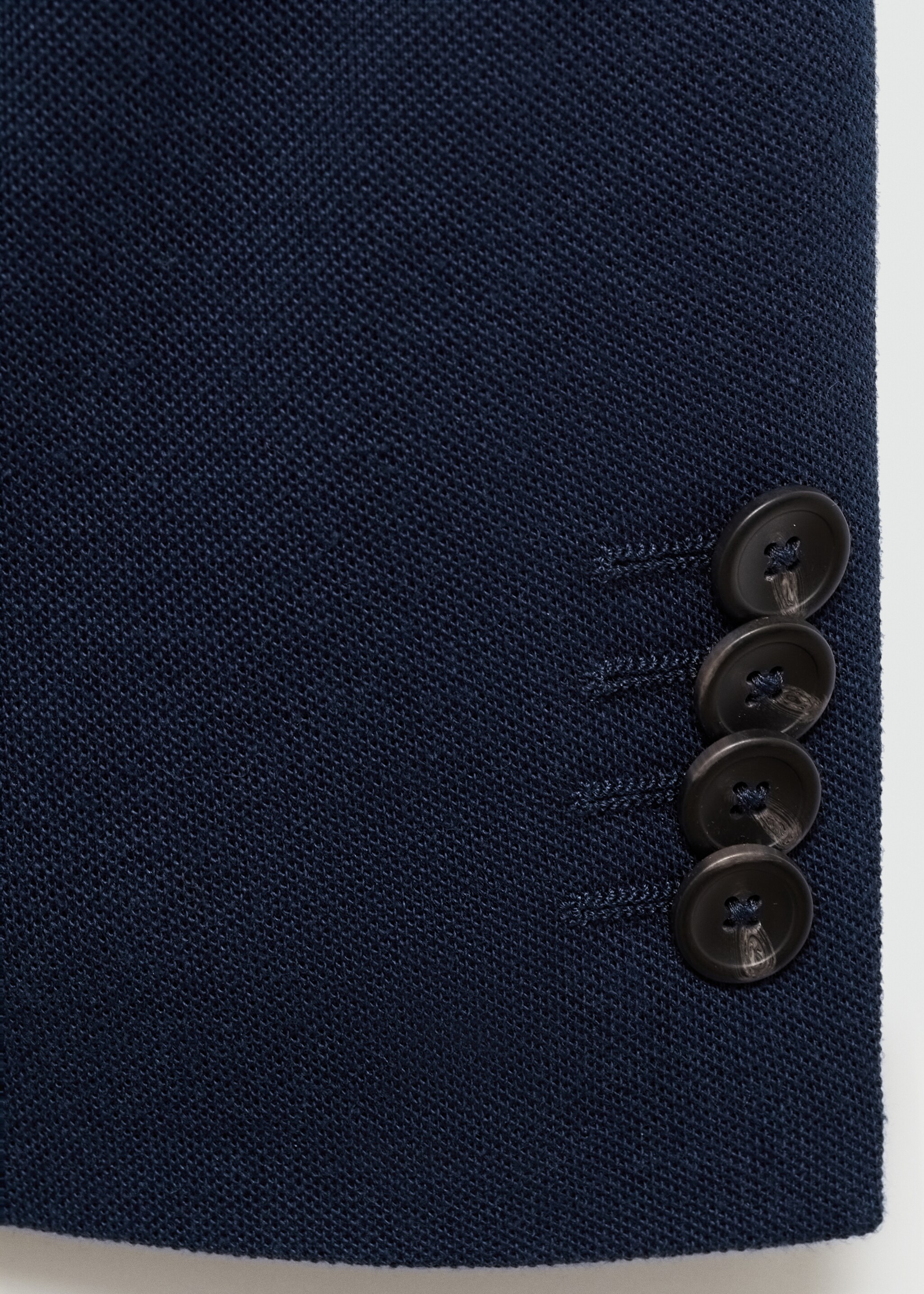 Structured slim fit cotton blazer - Details of the article 8