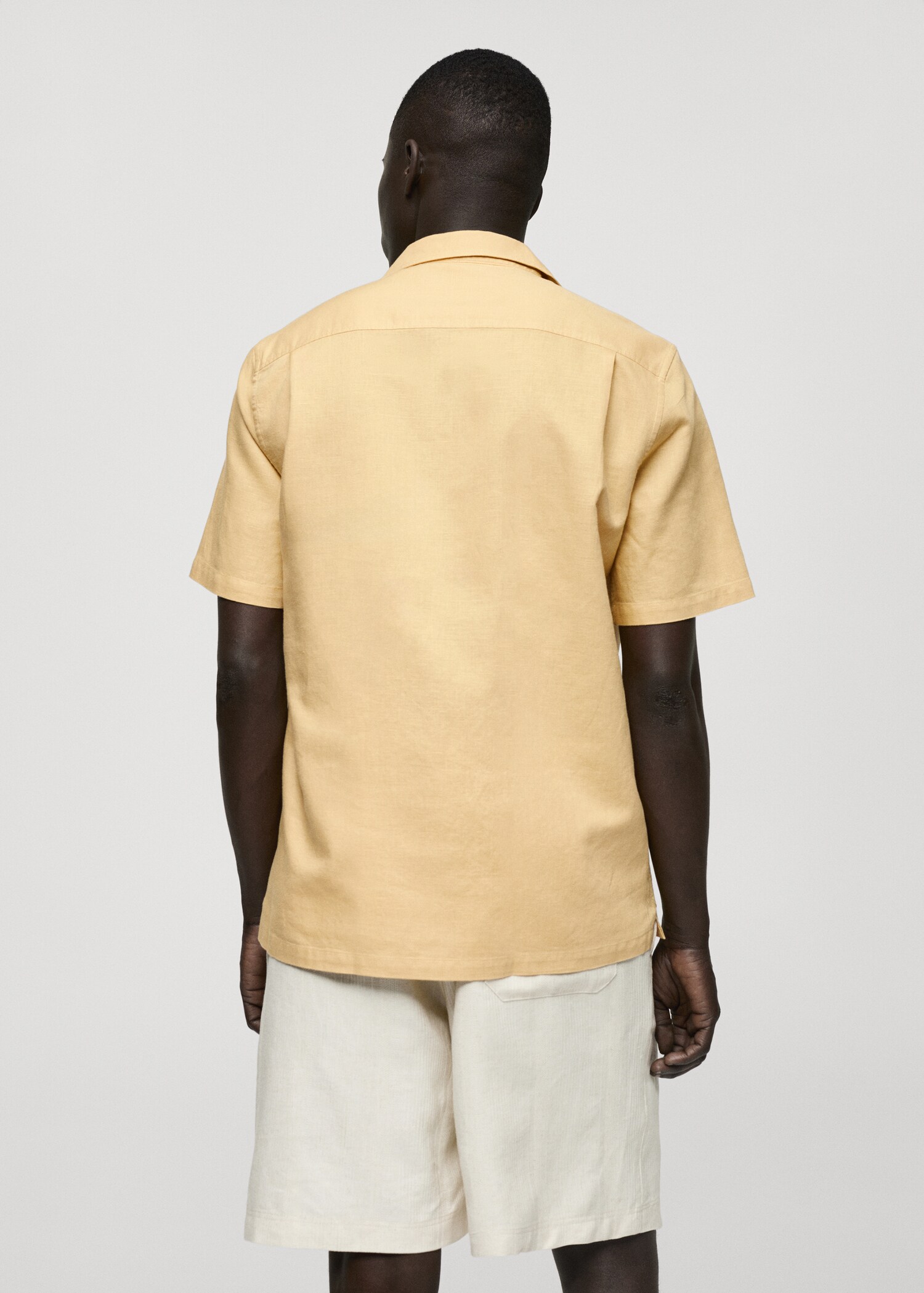 Regular-fit linen cotton shirt - Reverse of the article