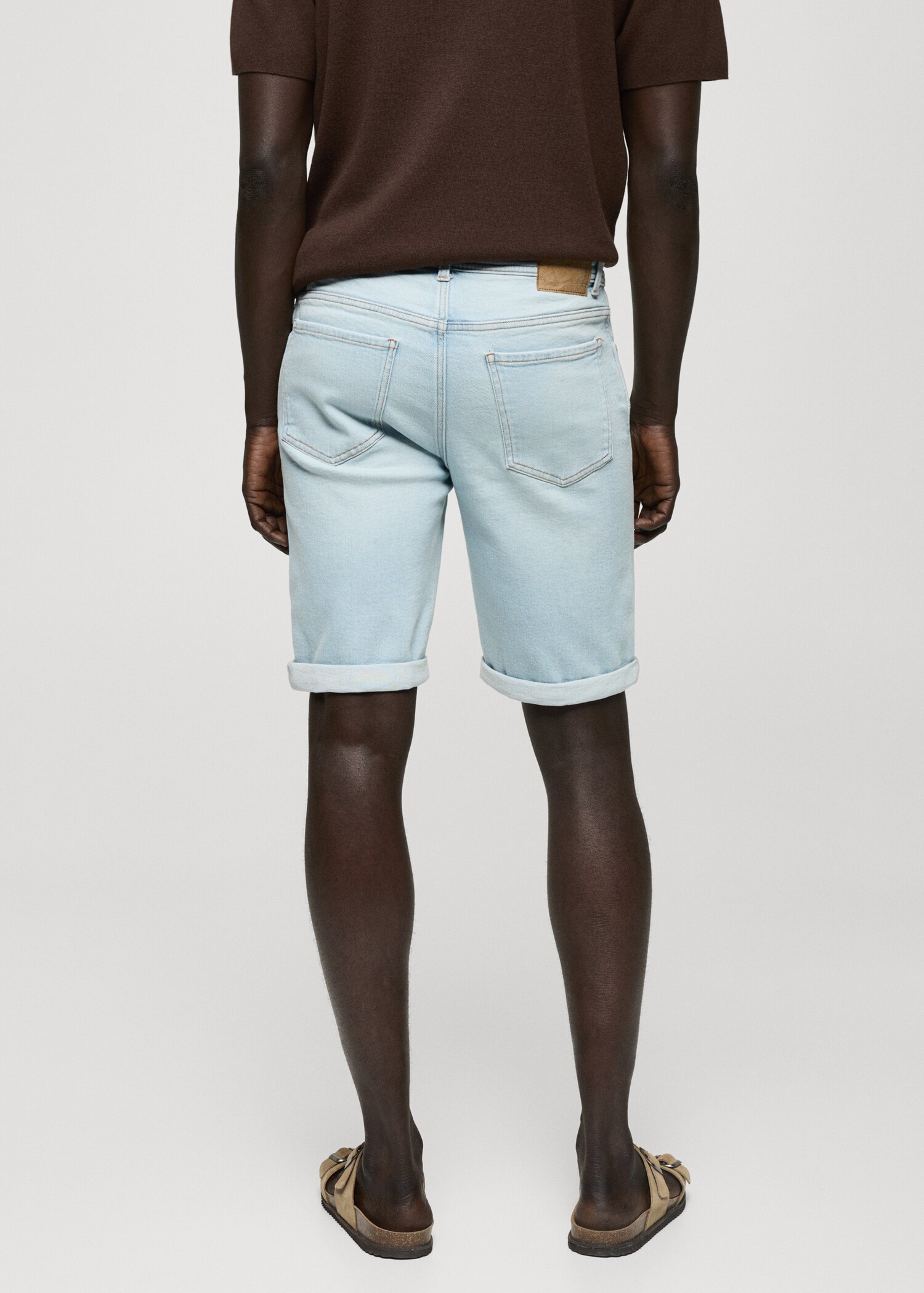 Jeansbermudas slim fit - Artikelns baksida