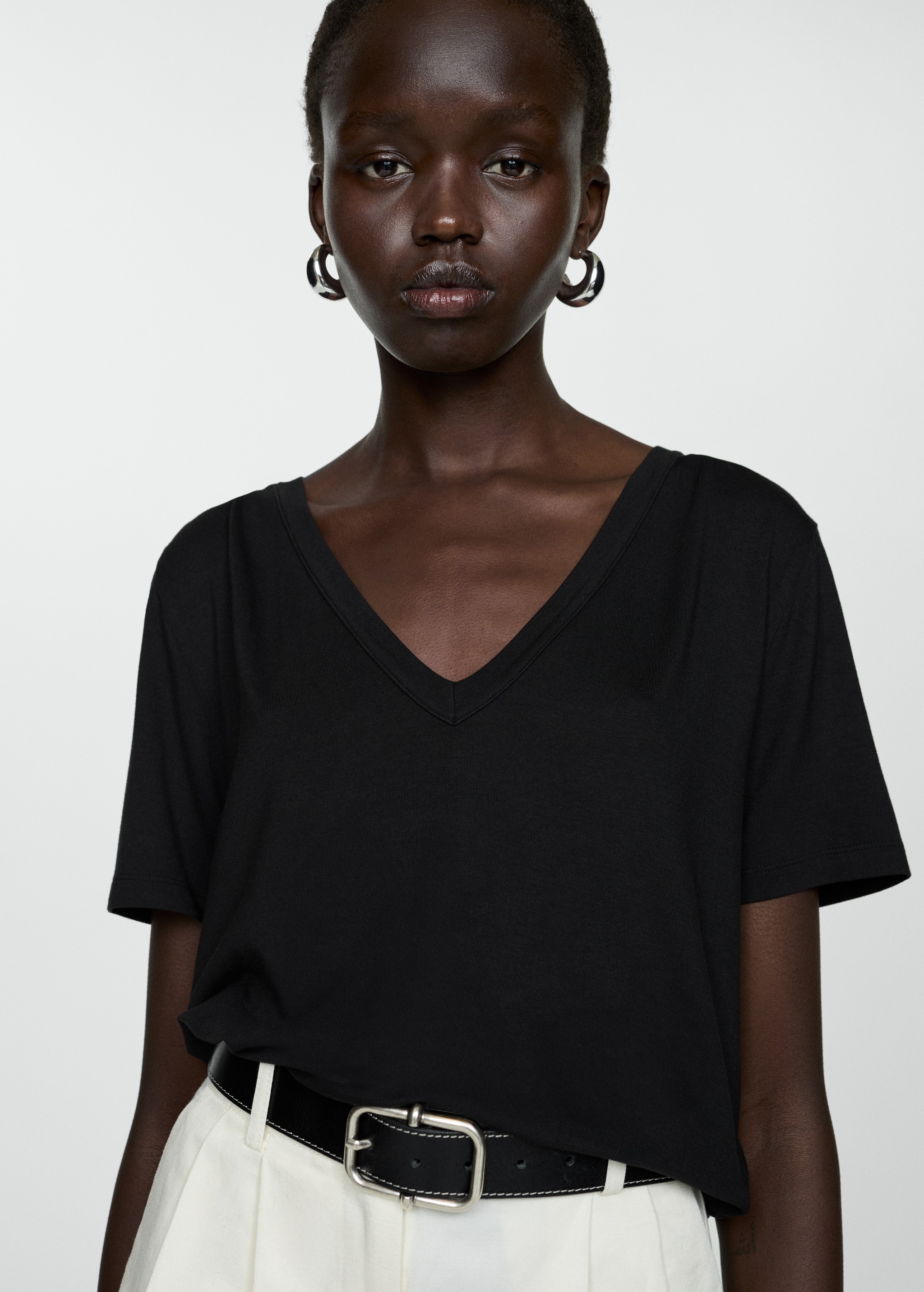 Camiseta manga corta Mujer MNG Ecuador - Main Image