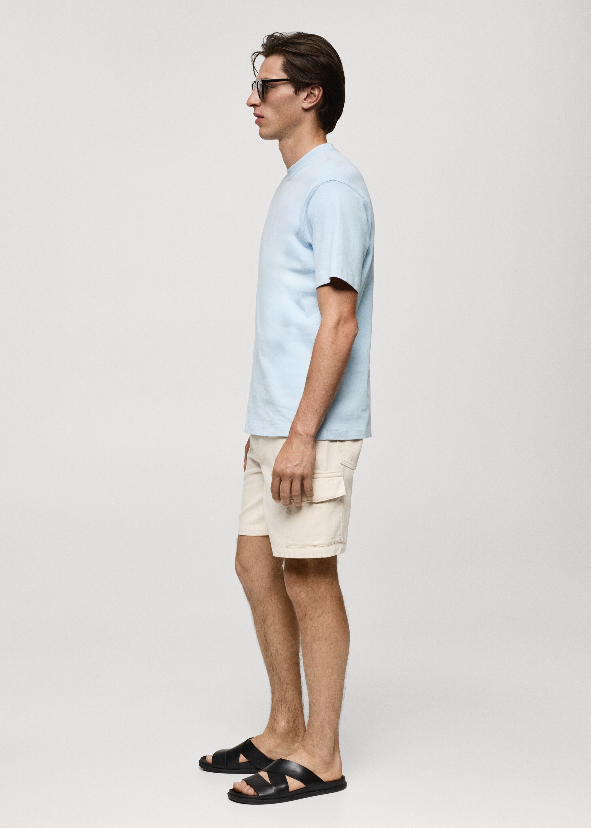 Basic 100% cotton relaxed-fit t-shirt - Details of the article 2