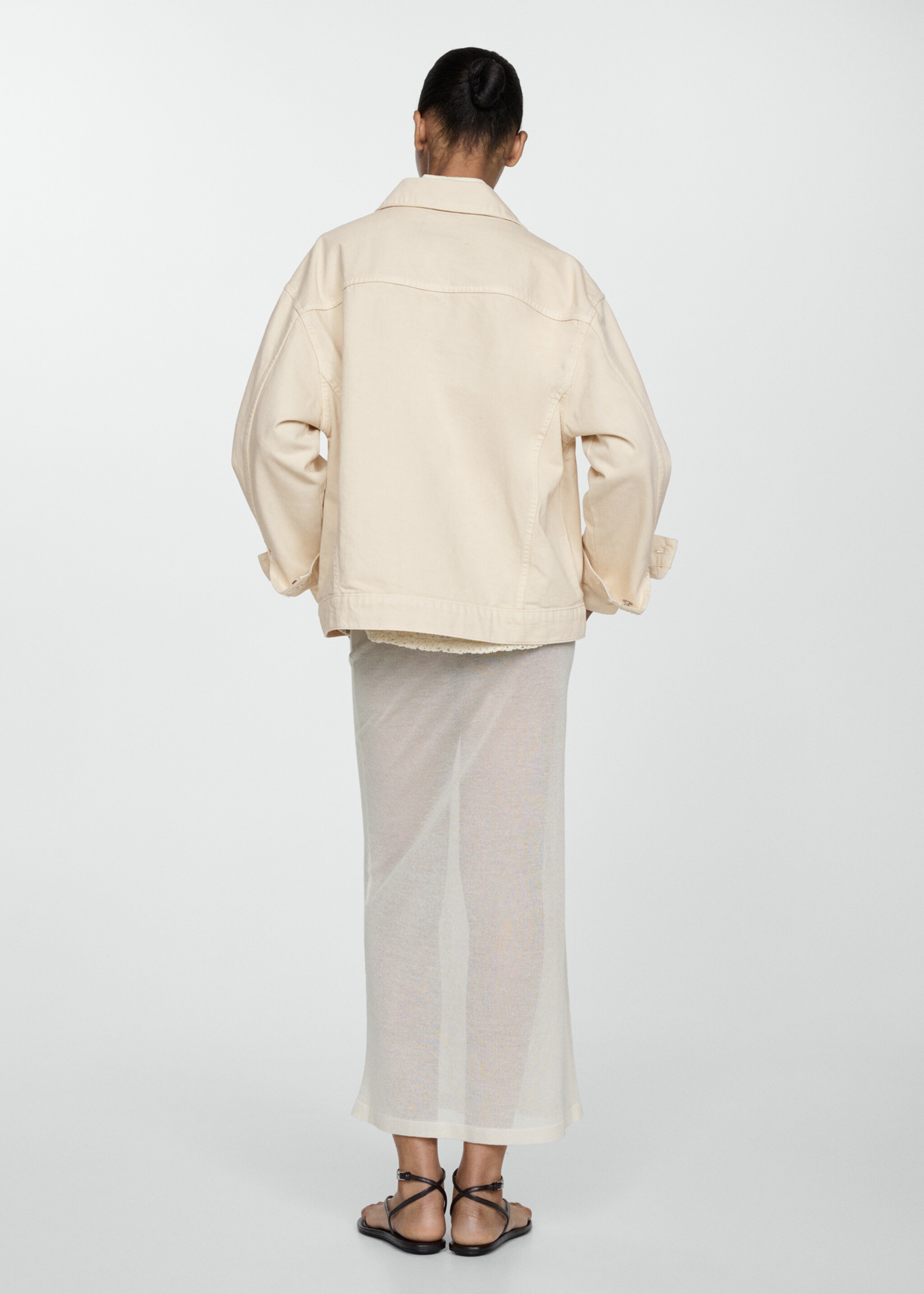 Blouson jean oversize - Verso de l’article
