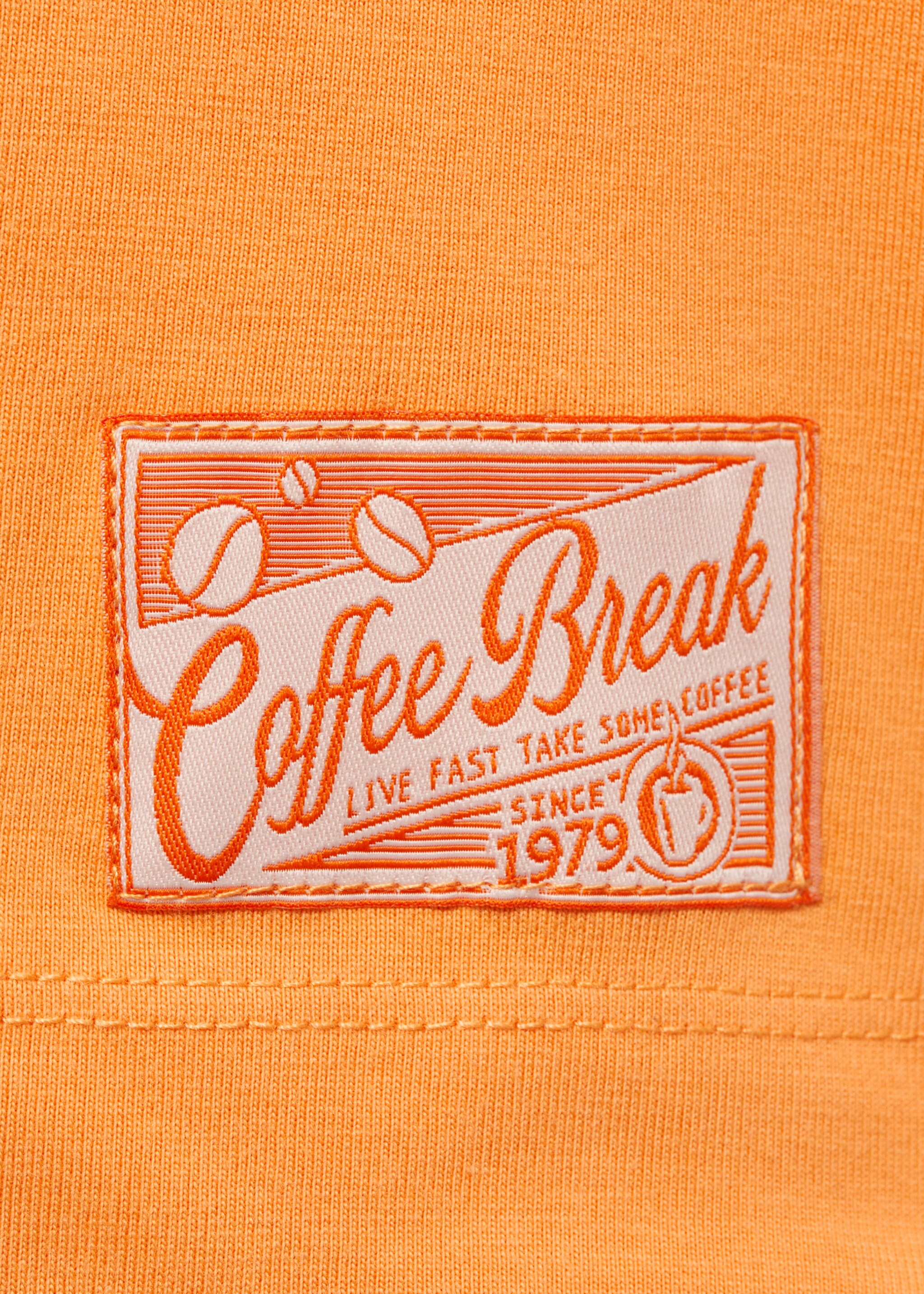 Camiseta 100% algodón estampado - Detalle del artículo 0, Naranja. Ref: 77070588-00.