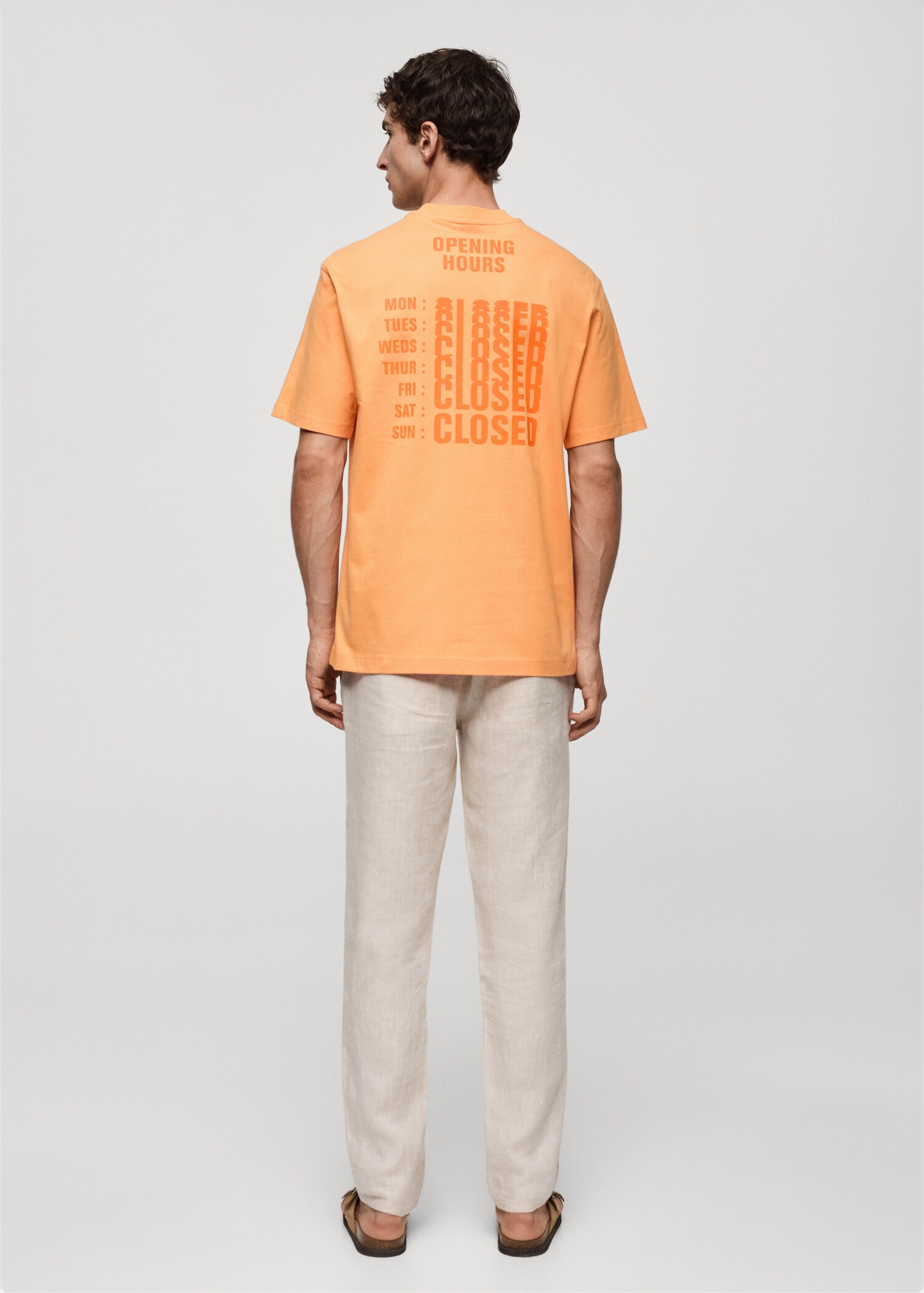 100% cotton printed t-shirt - Reverse of the article