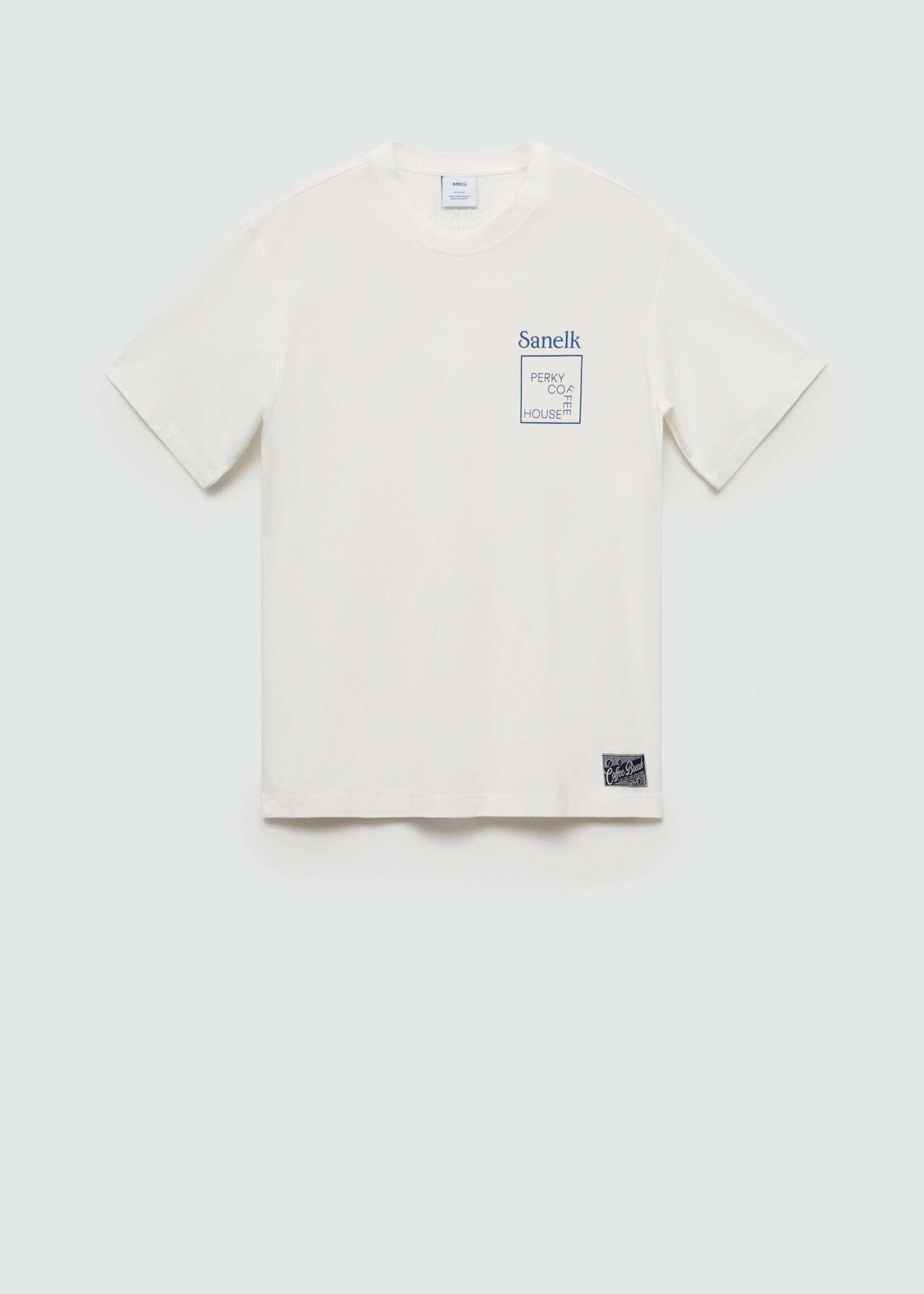 T-shirt regular-fit coton imprimé - Article sans modèle, Blanc. Ref: 77070589-00.