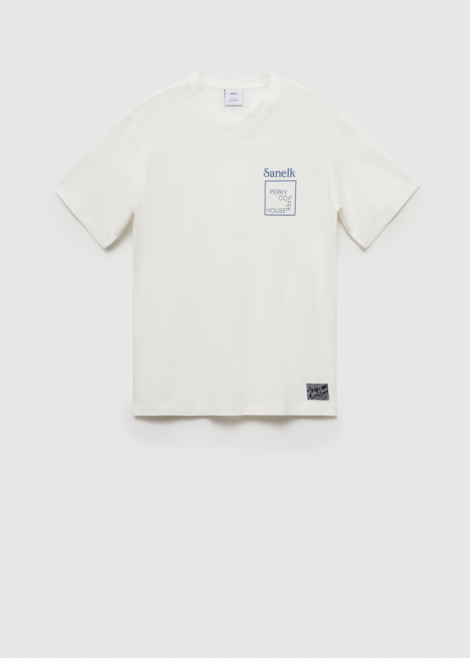 Regular fit printed cotton t-shirt - Article without model
