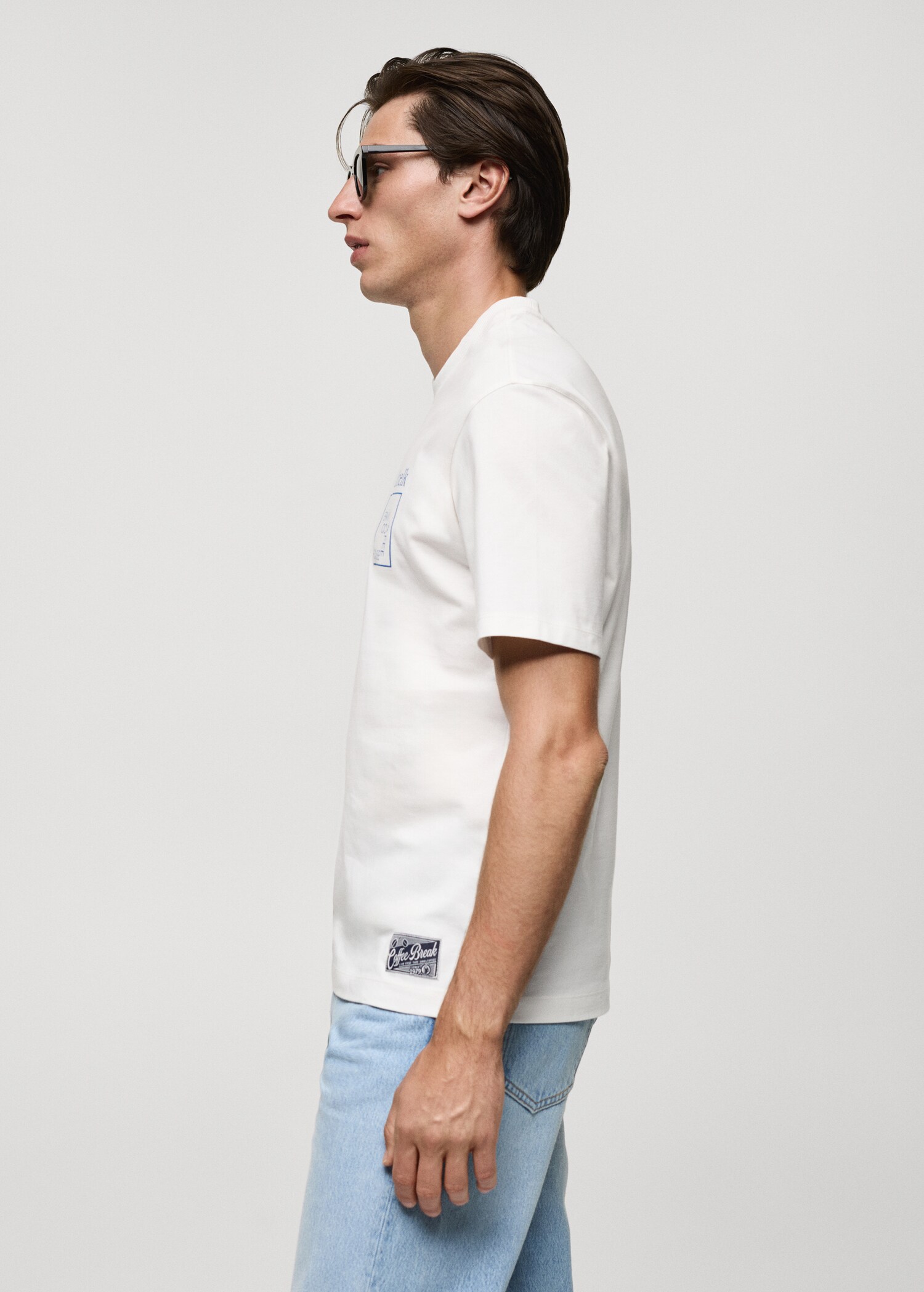 Regular fit printed cotton t-shirt - Details of the article 2