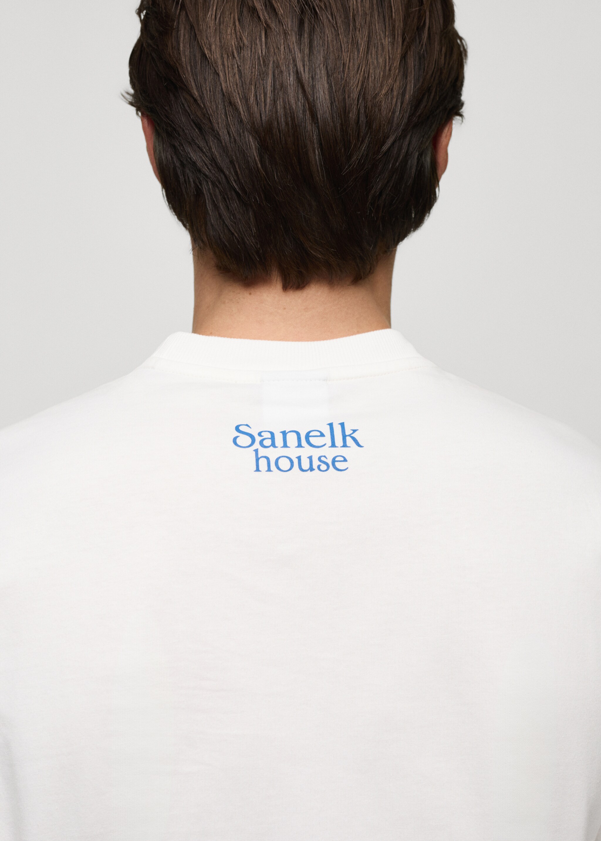 T-shirt regular-fit coton imprimé - Détail de l'article 6, Blanc. Ref: 77070589-00.