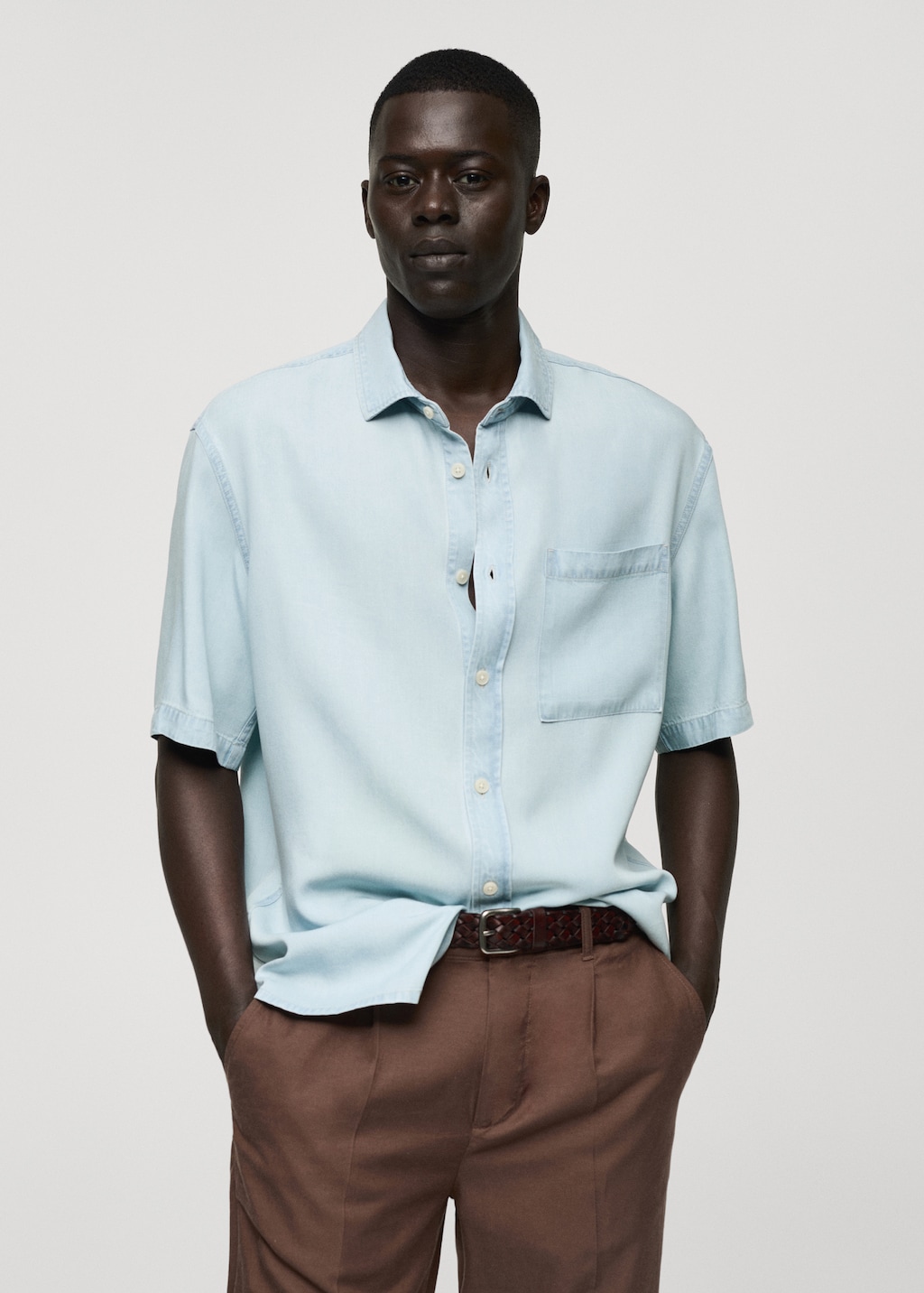 Chemise regular fit 100 Tencel Homme MANGO Suisse