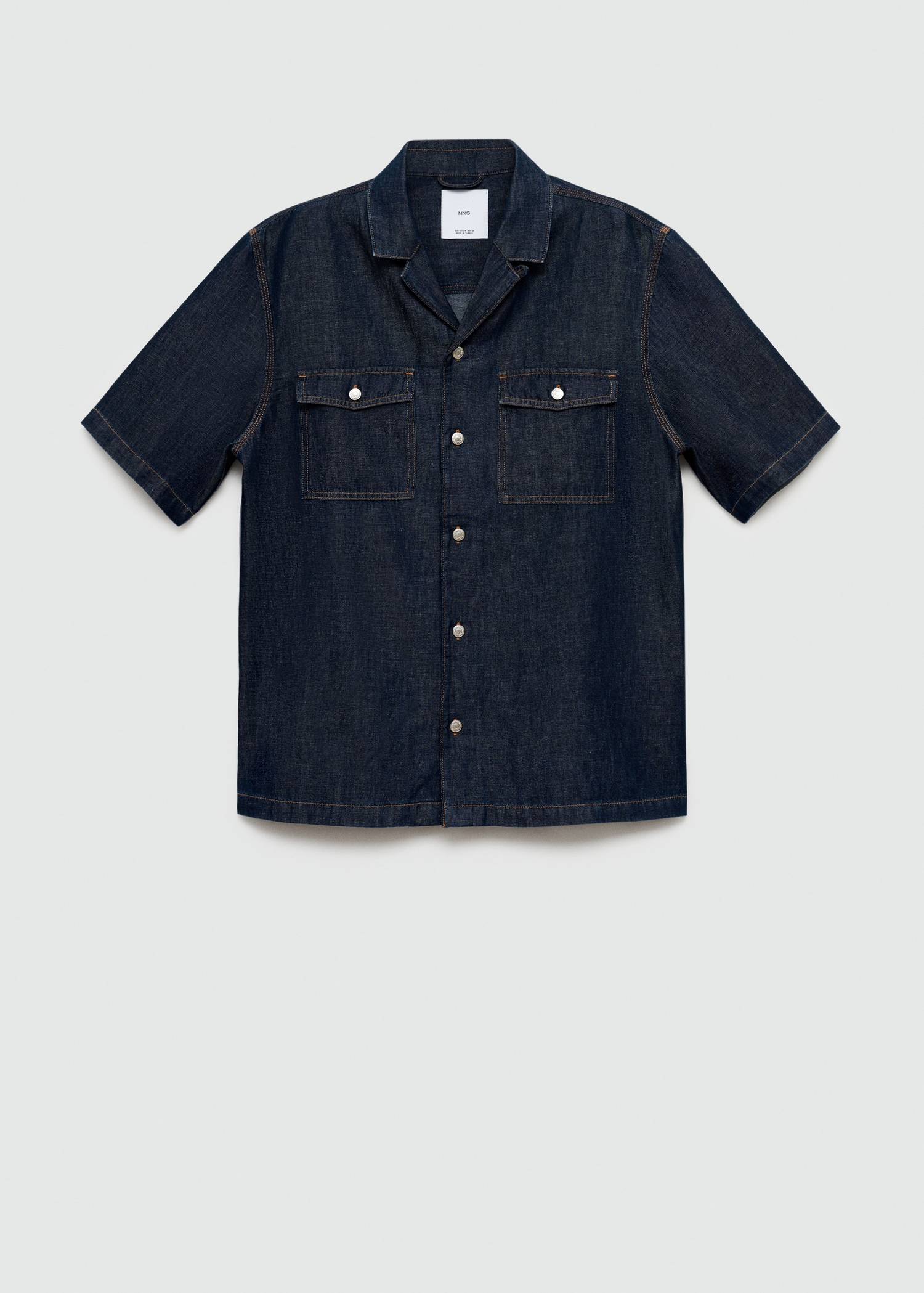 Cotton linen denim shirt - Article without model