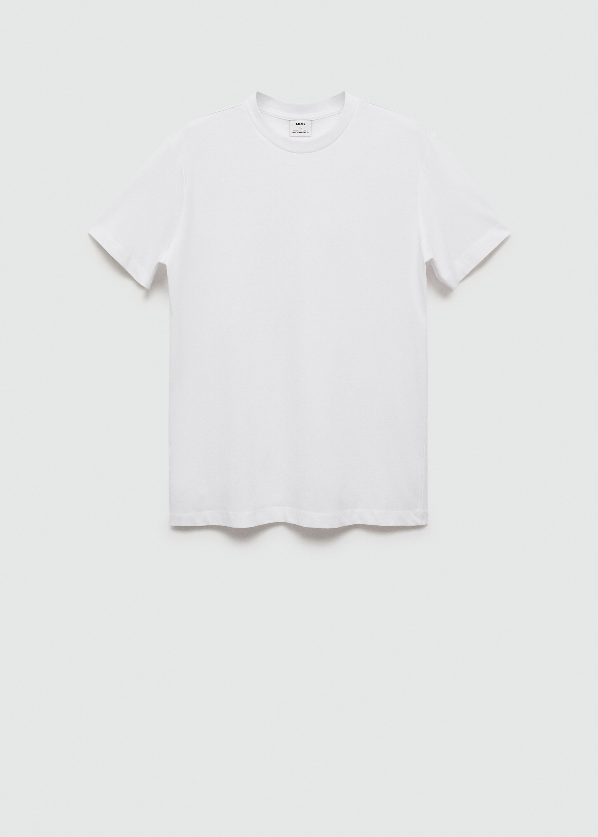 T-shirt básica de algodão stretch - Artigo sem modelo