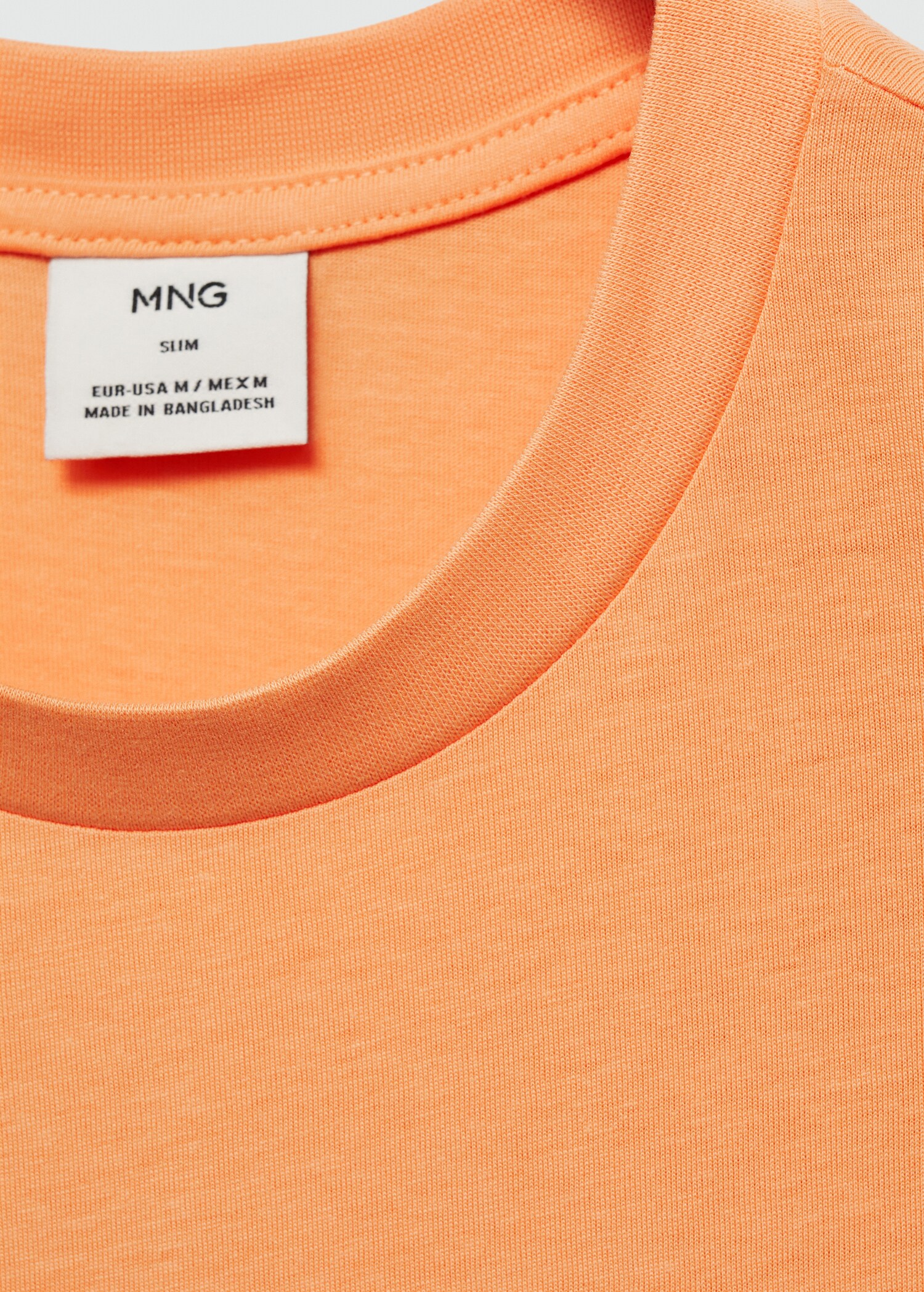 Slim-fit cotton t-shirt - Details of the article 0