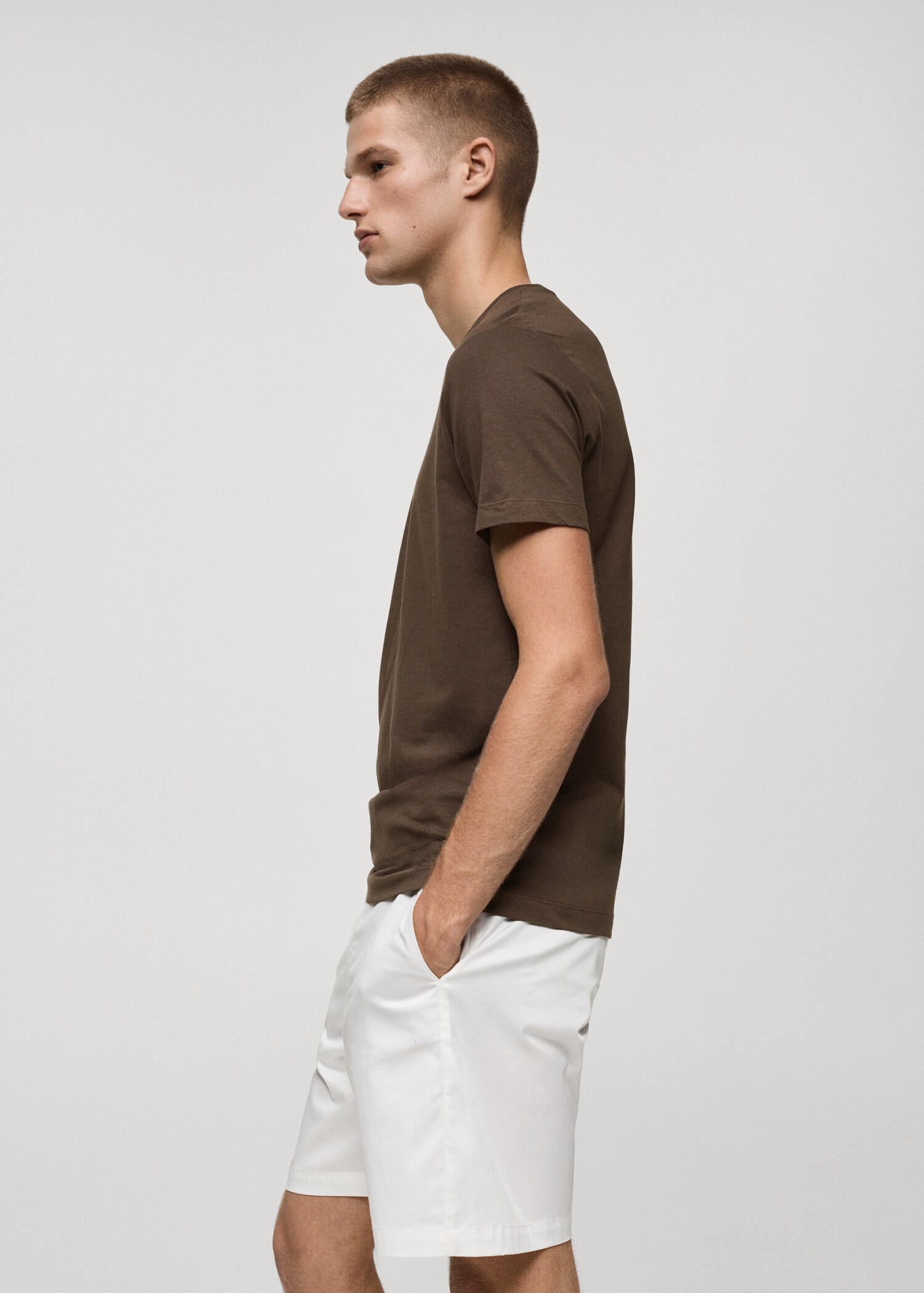 Basic cotton stretch T-shirt - Details of the article 2