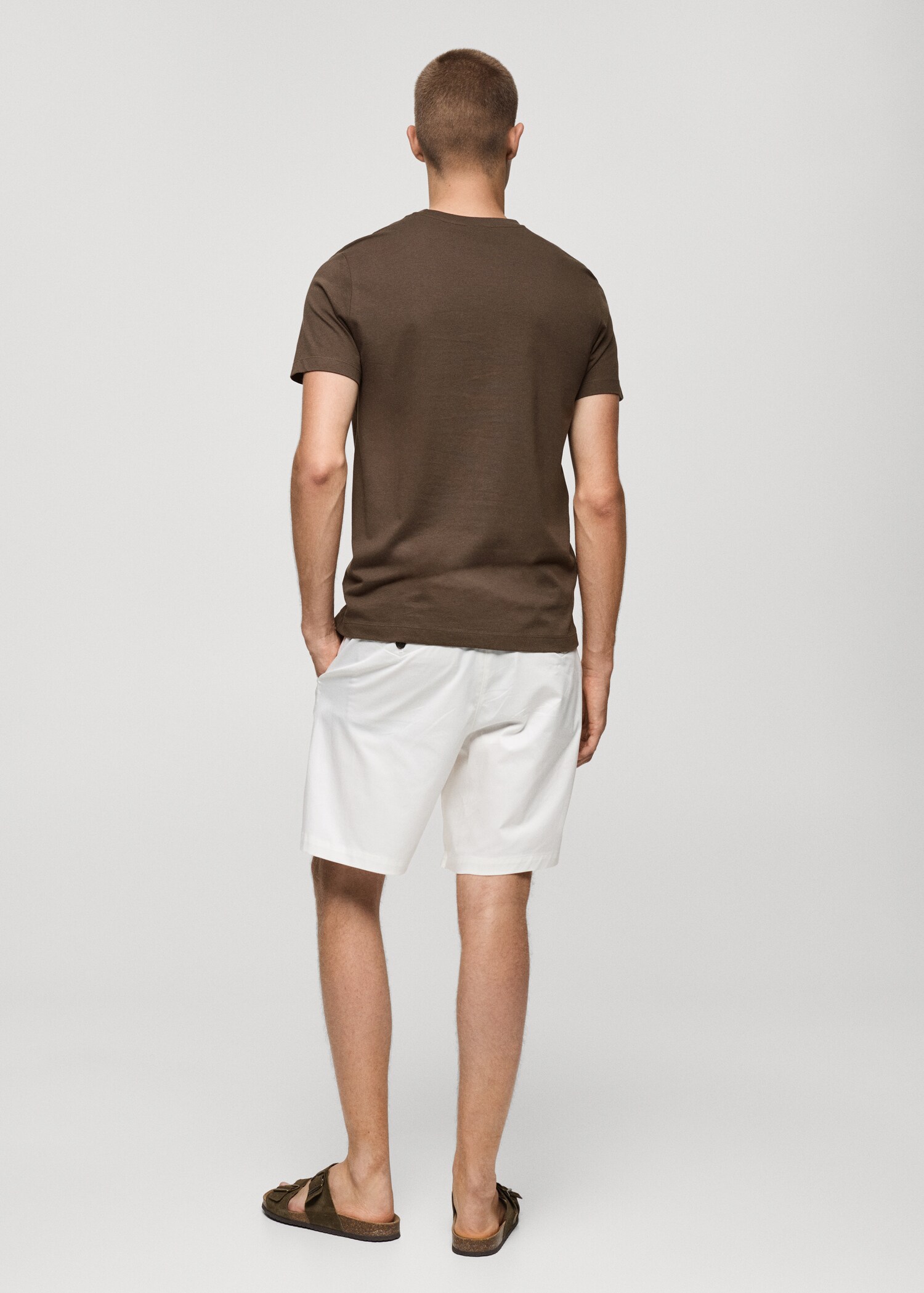 Slim-fit cotton t-shirt - Reverse of the article