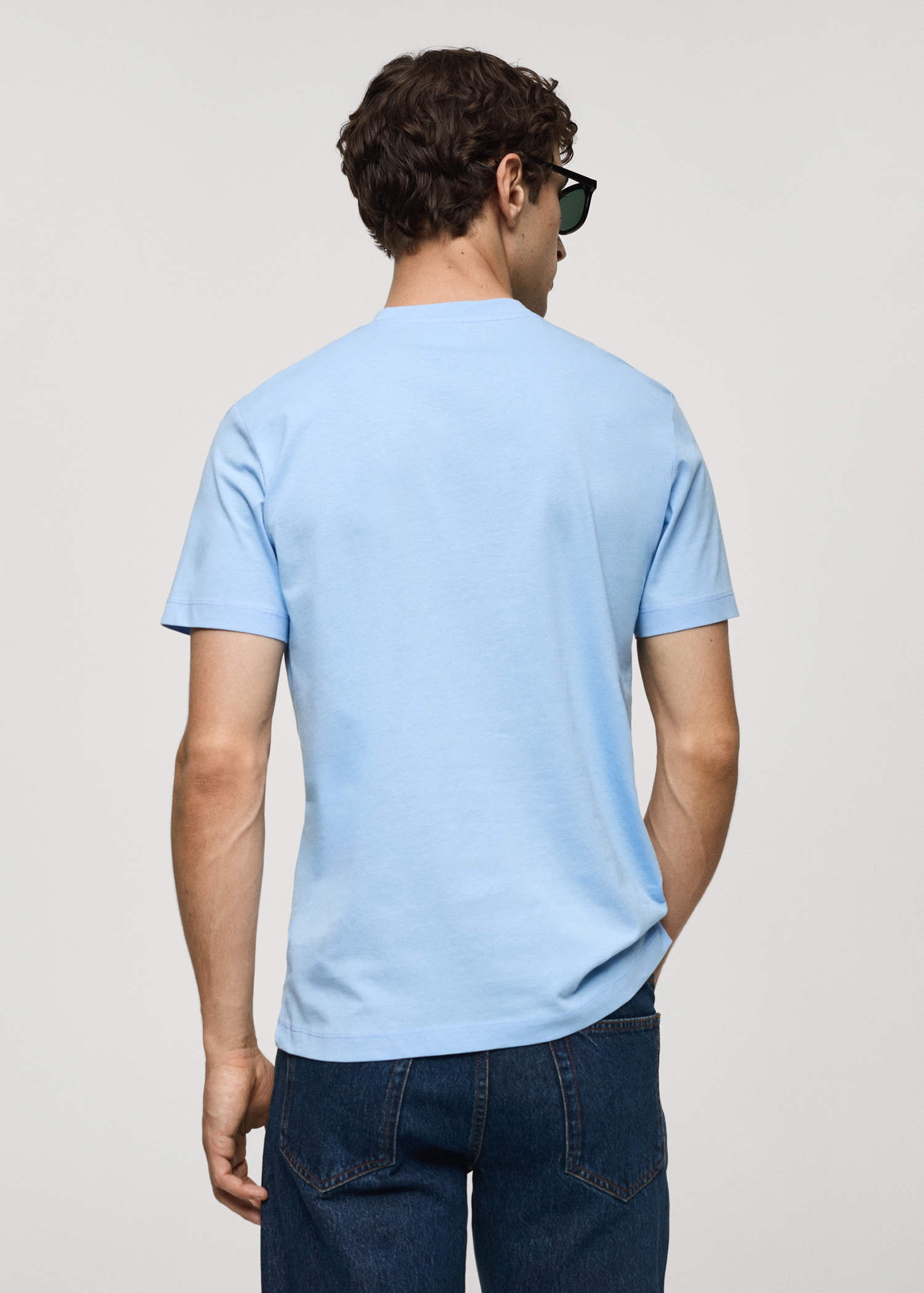 Slim-fit cotton t-shirt - Reverse of the article