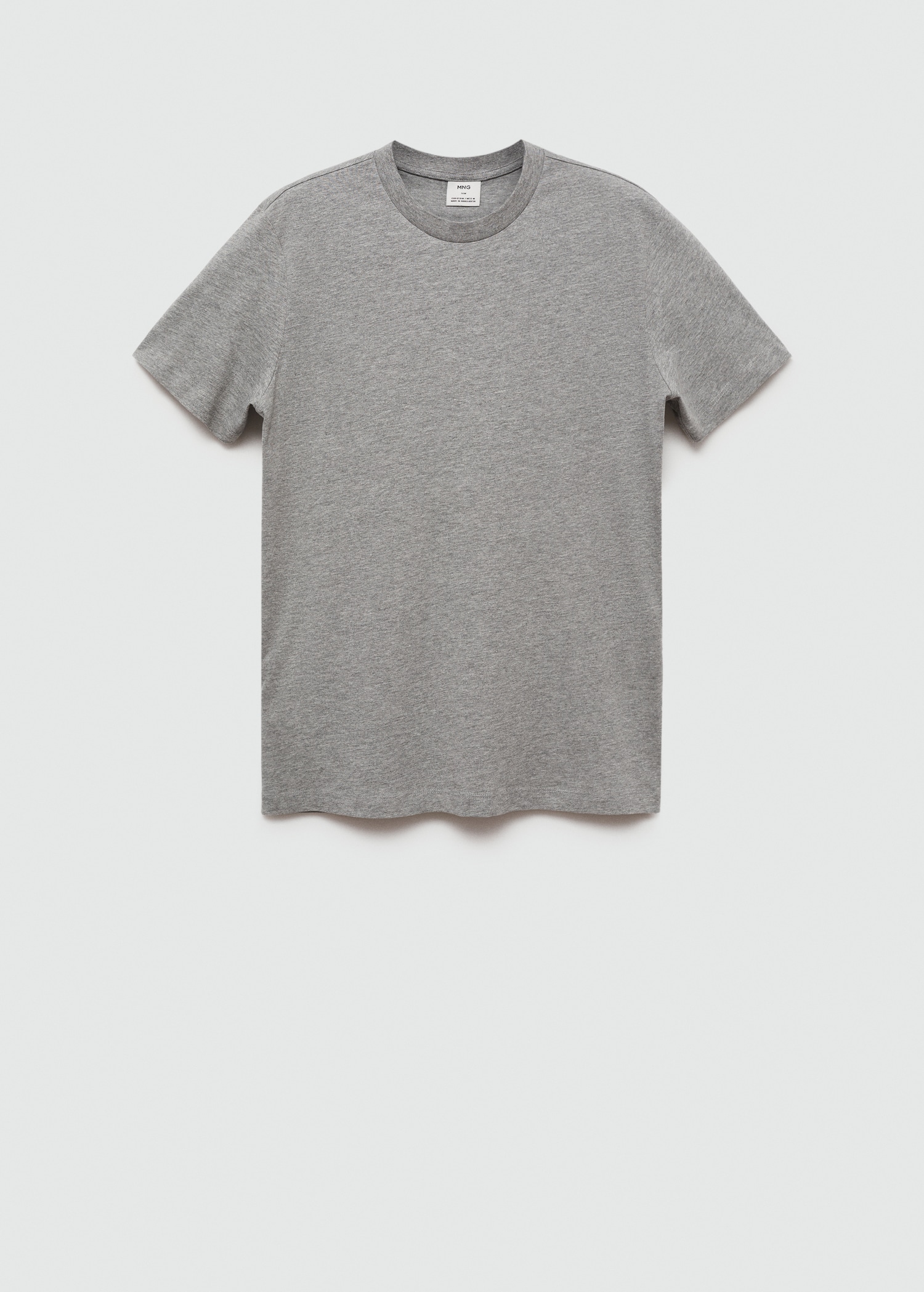 Slim-fit cotton t-shirt - Article without model
