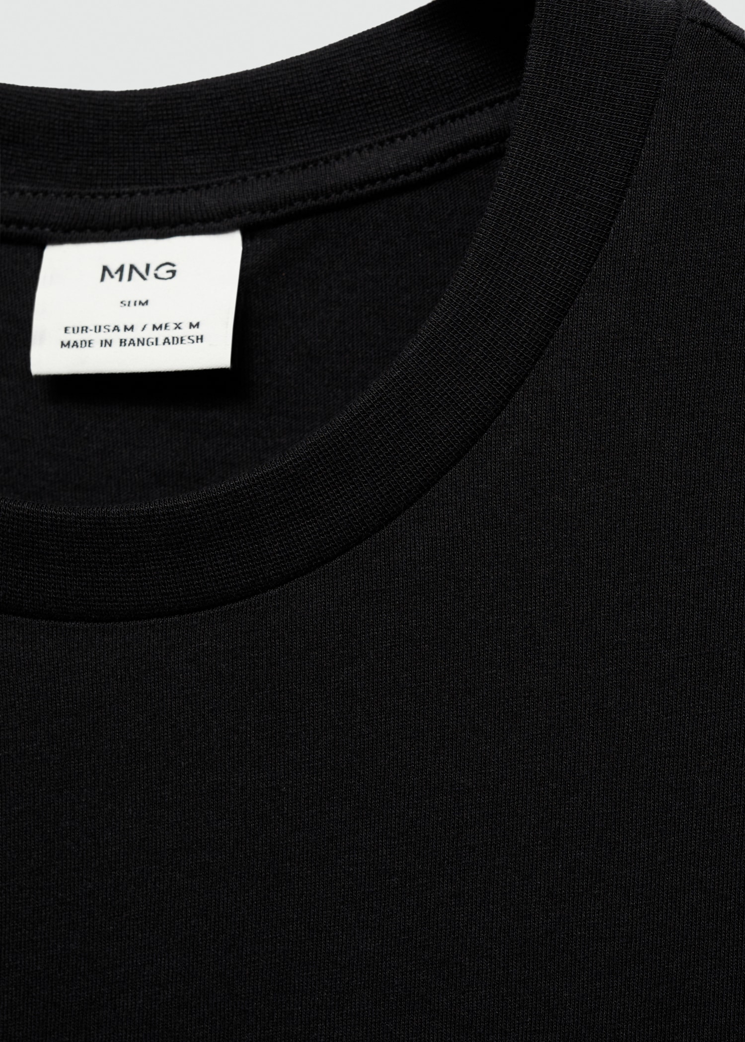 Slim-fit cotton t-shirt - Details of the article 8