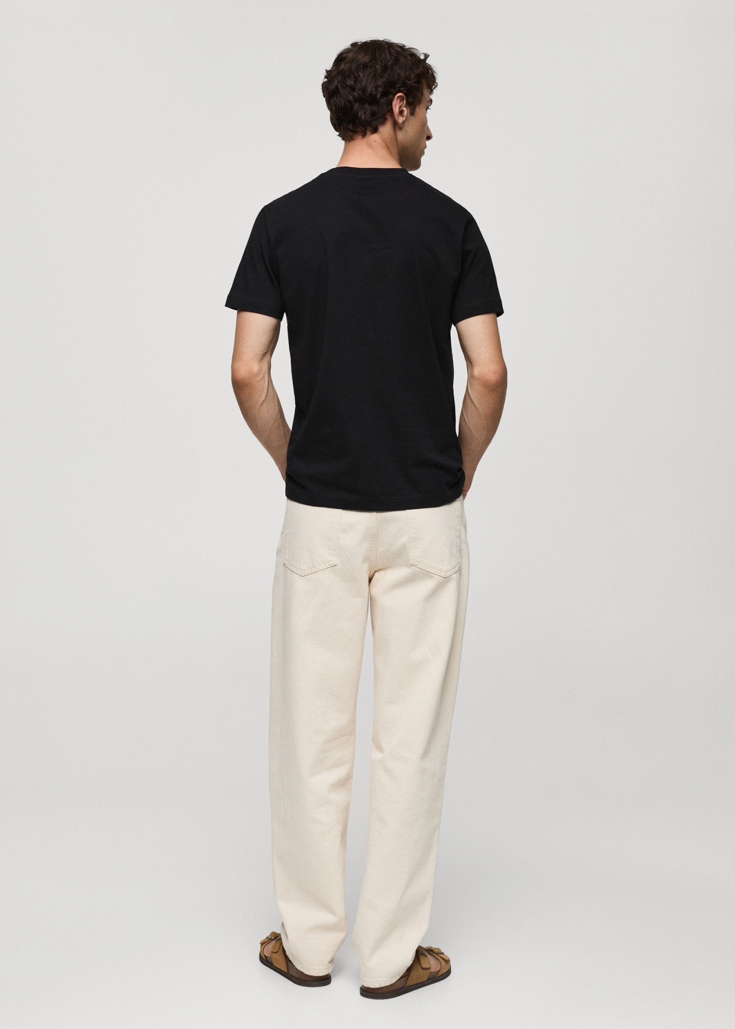 Slim-fit cotton t-shirt - Reverse of the article