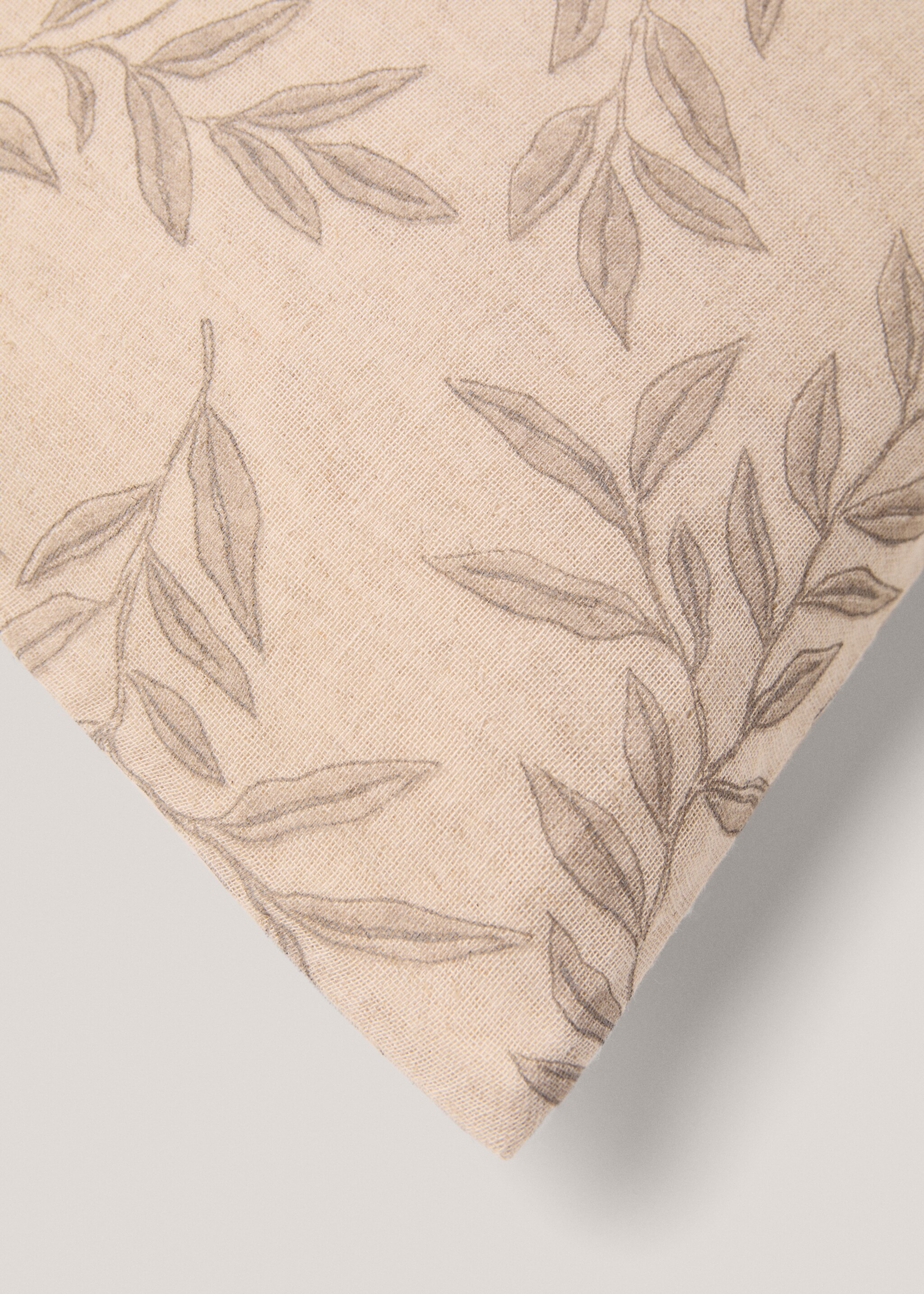 Cotton linen floral cushion cover 50x50cm - Details of the article 3