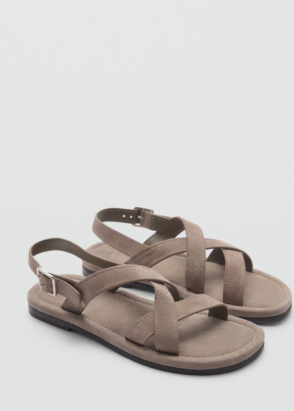 Men’s Leather Criss-Cross Strapped Semi-Formal Sandals main image 1