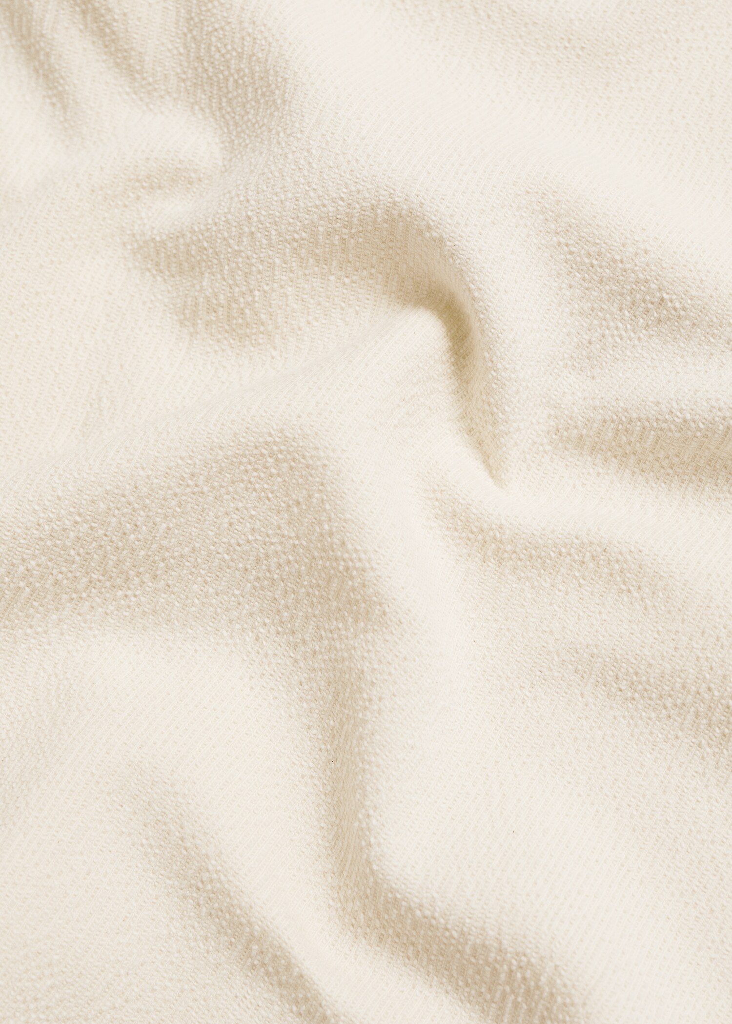 Regular-fit textured cotton polo shirt - Details of the article 0