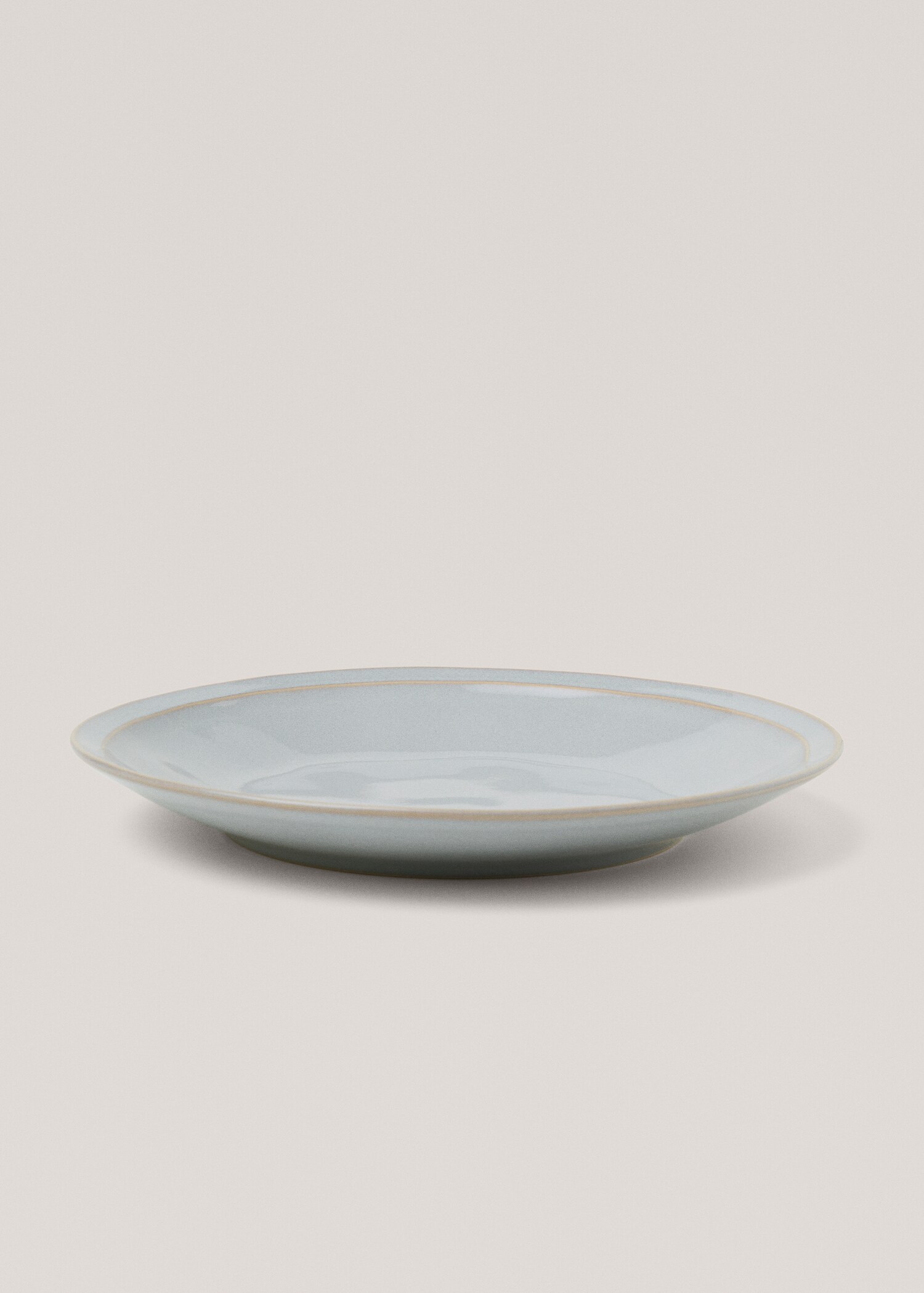 Aged double-edged stoneware dinner plate - Details of the article 1