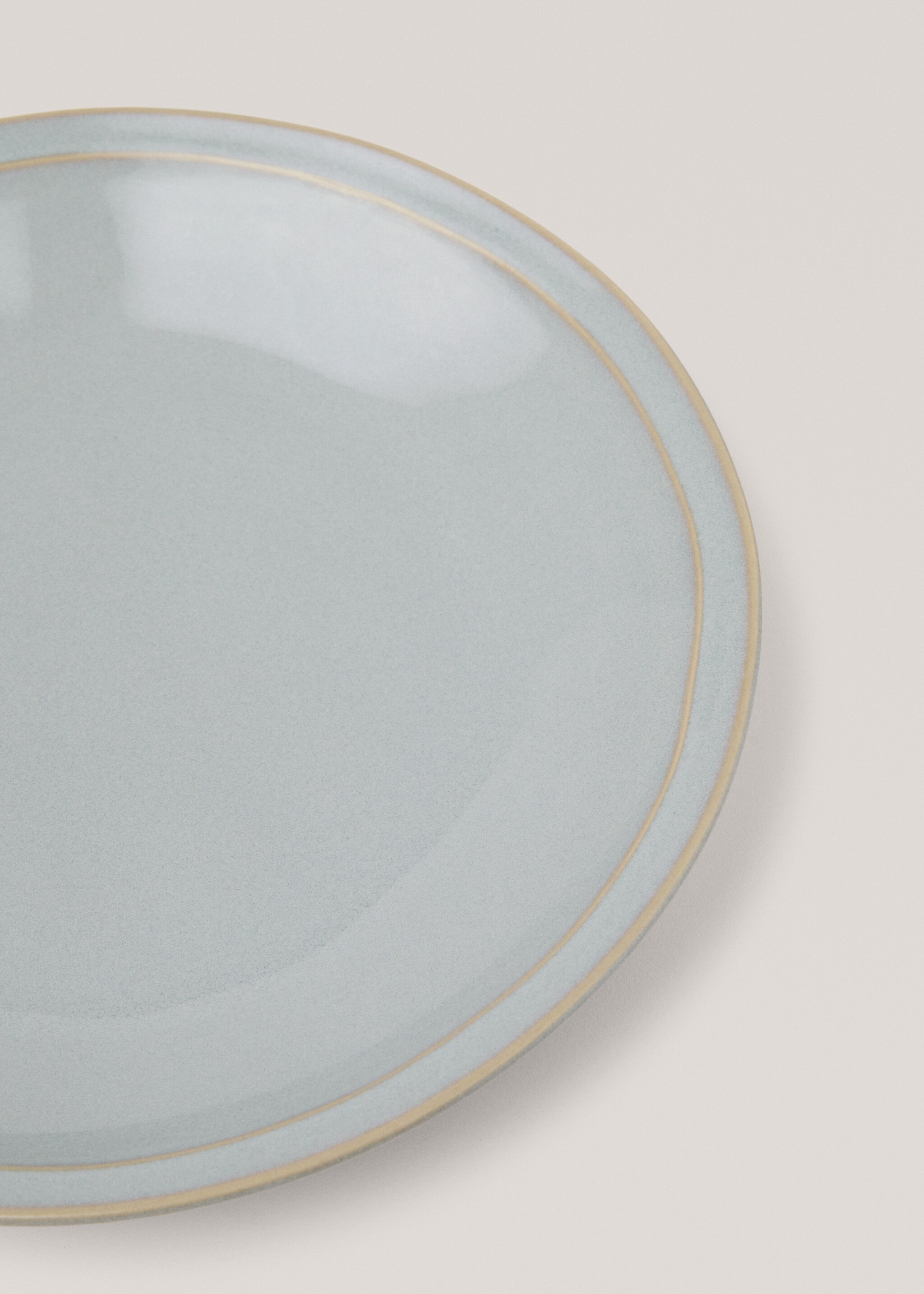 Aged double-edged stoneware dinner plate - Details of the article 3